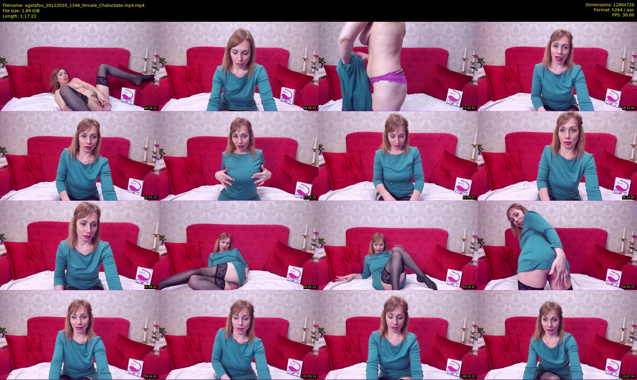 agatafox — 78 minute Chaturbate female cam show recording, 720p, Dec 20, 2020