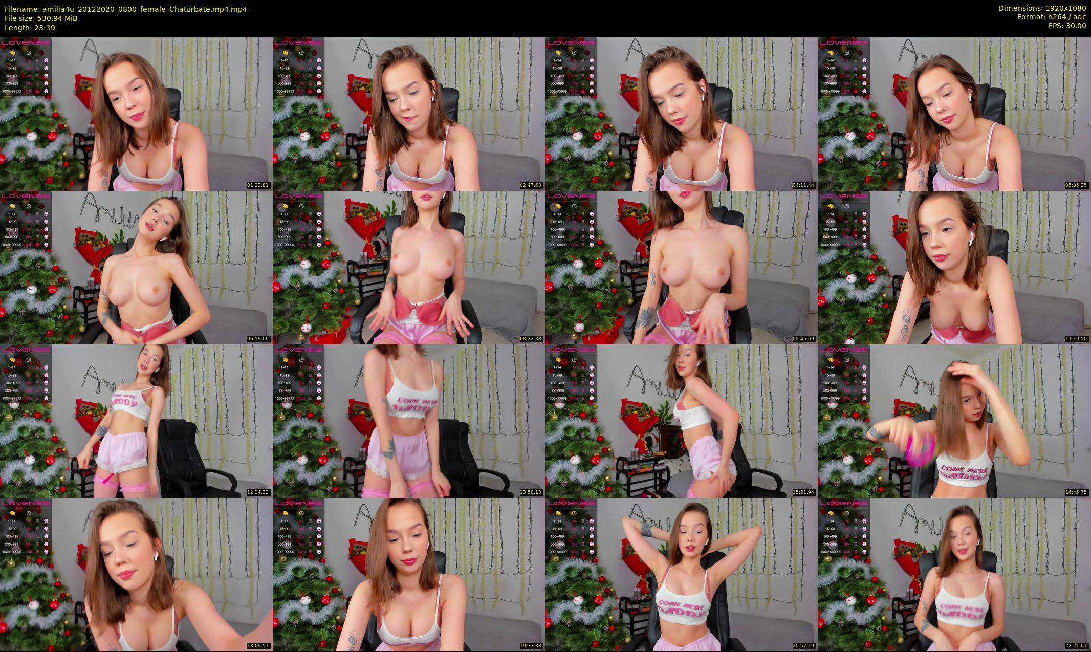 amilia4u — 24 minute Chaturbate female cam show recording, 1080p, Dec 20, 2020
