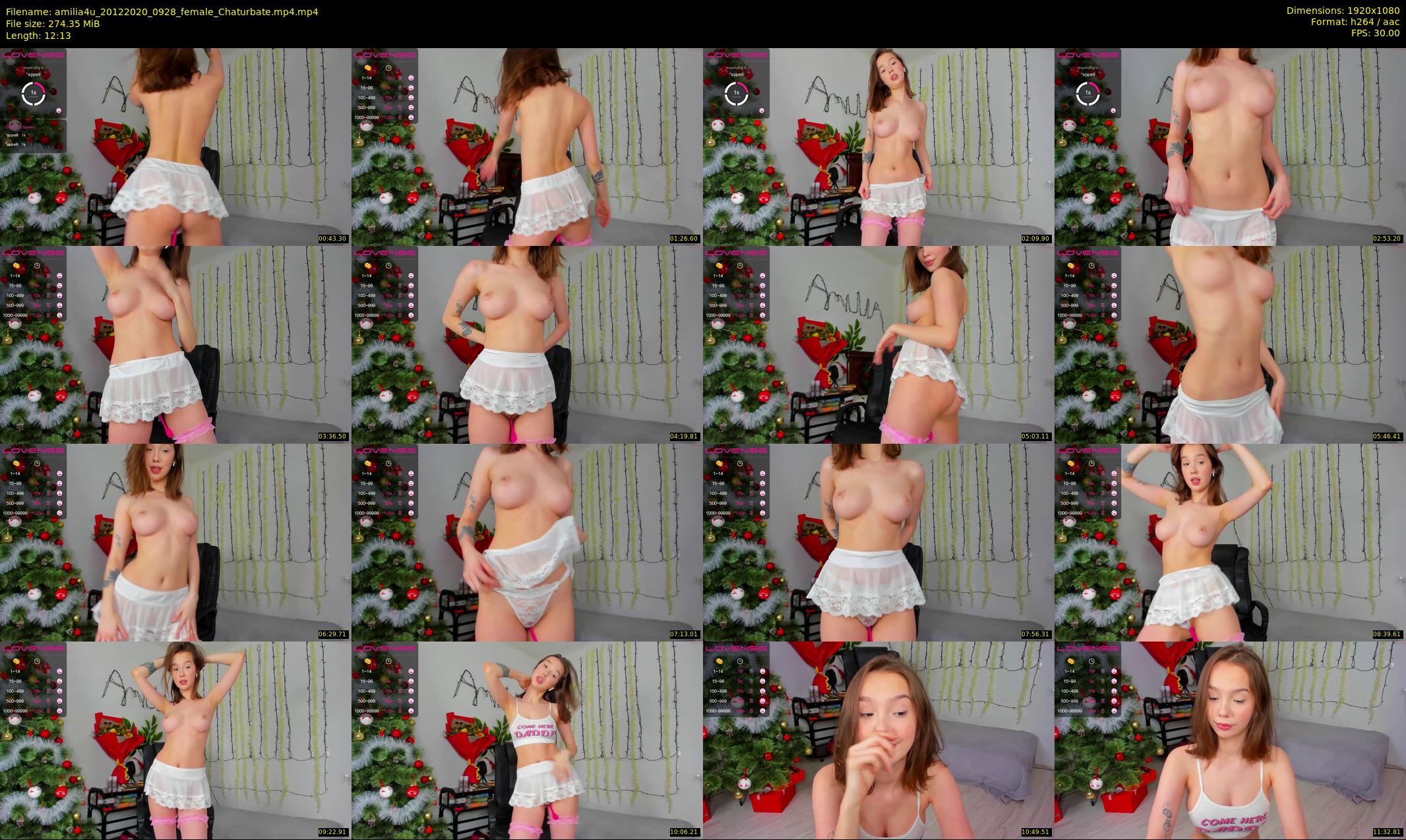 amilia4u — 13 minute Chaturbate female cam show recording, 1080p, Dec 20, 2020