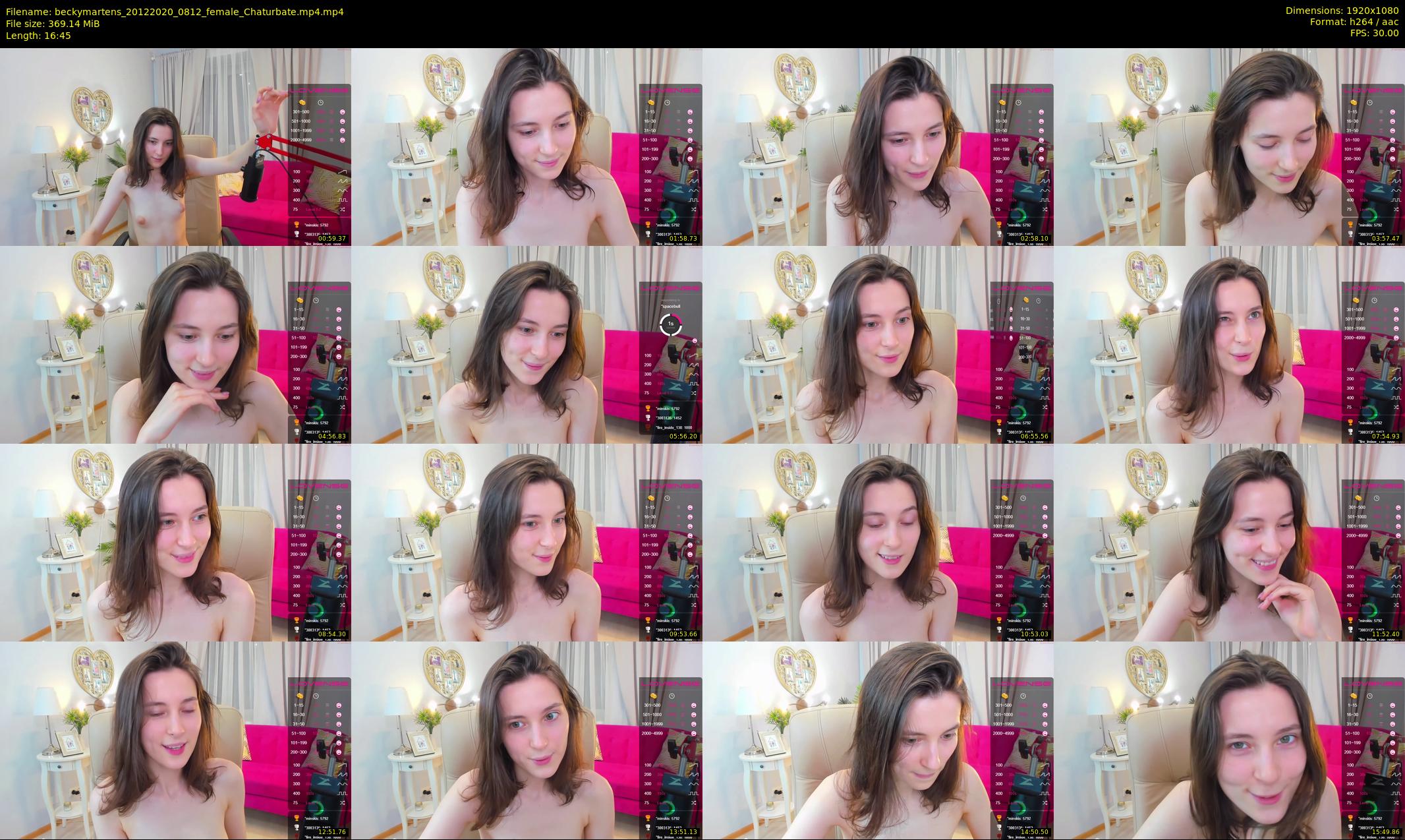 beckymartens — 17 minute Chaturbate female cam show recording, 1080p, Dec 20, 2020