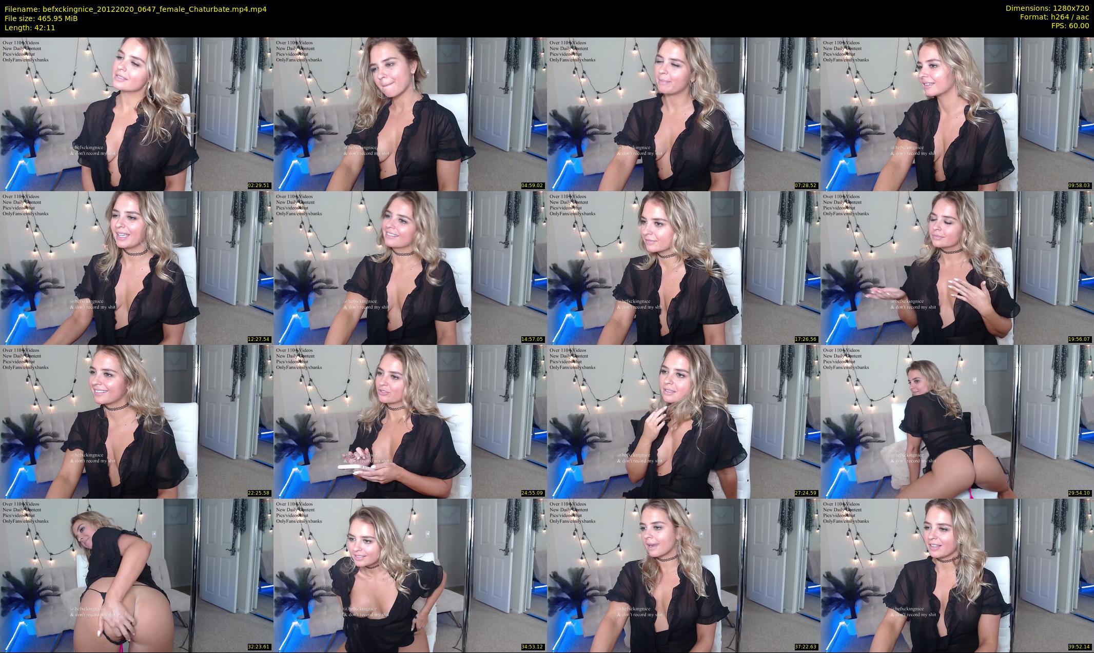 befxckingnice — 43 minute Chaturbate female cam show recording, 720p, Dec 20, 2020