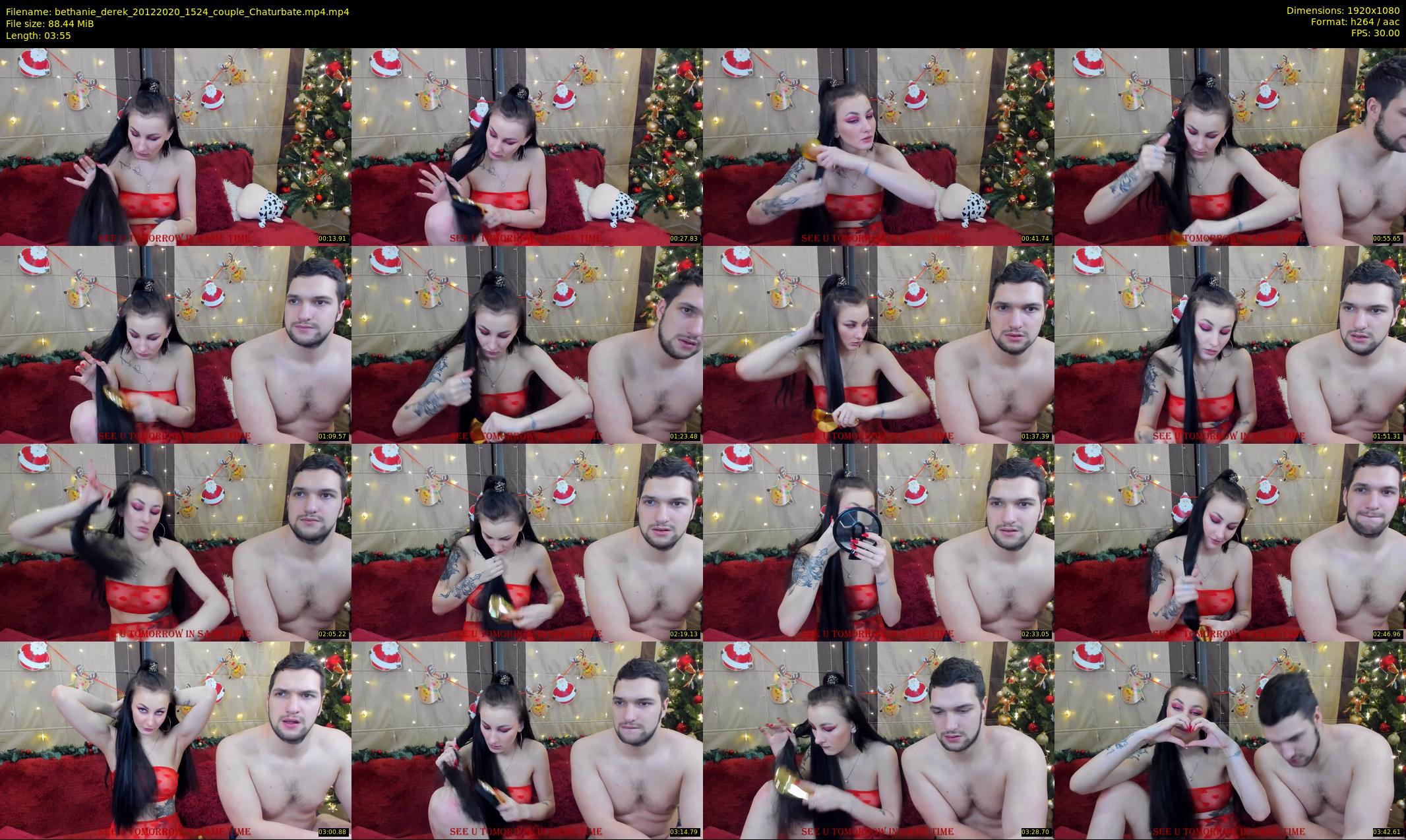 bethanie_derek — 4 minute Chaturbate couple cam show recording, 1080p, Dec 20, 2020