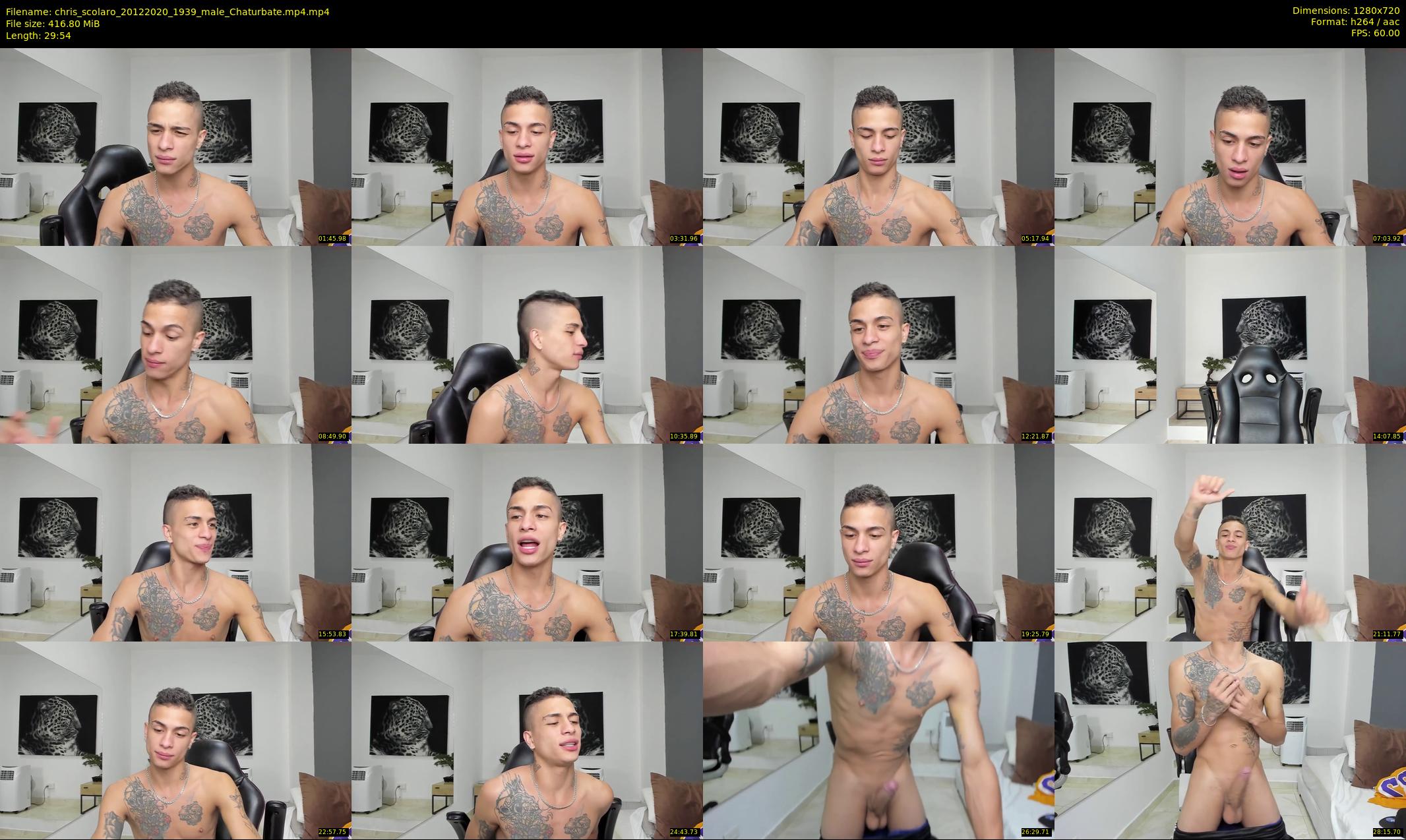 chris_scolaro — 30 minute Chaturbate male cam show recording, 720p, Dec 20, 2020