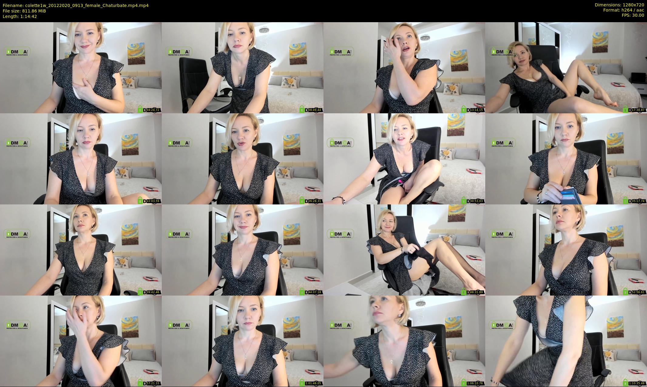 colette1w — 75 minute Chaturbate female cam show recording, 720p, Dec 20, 2020
