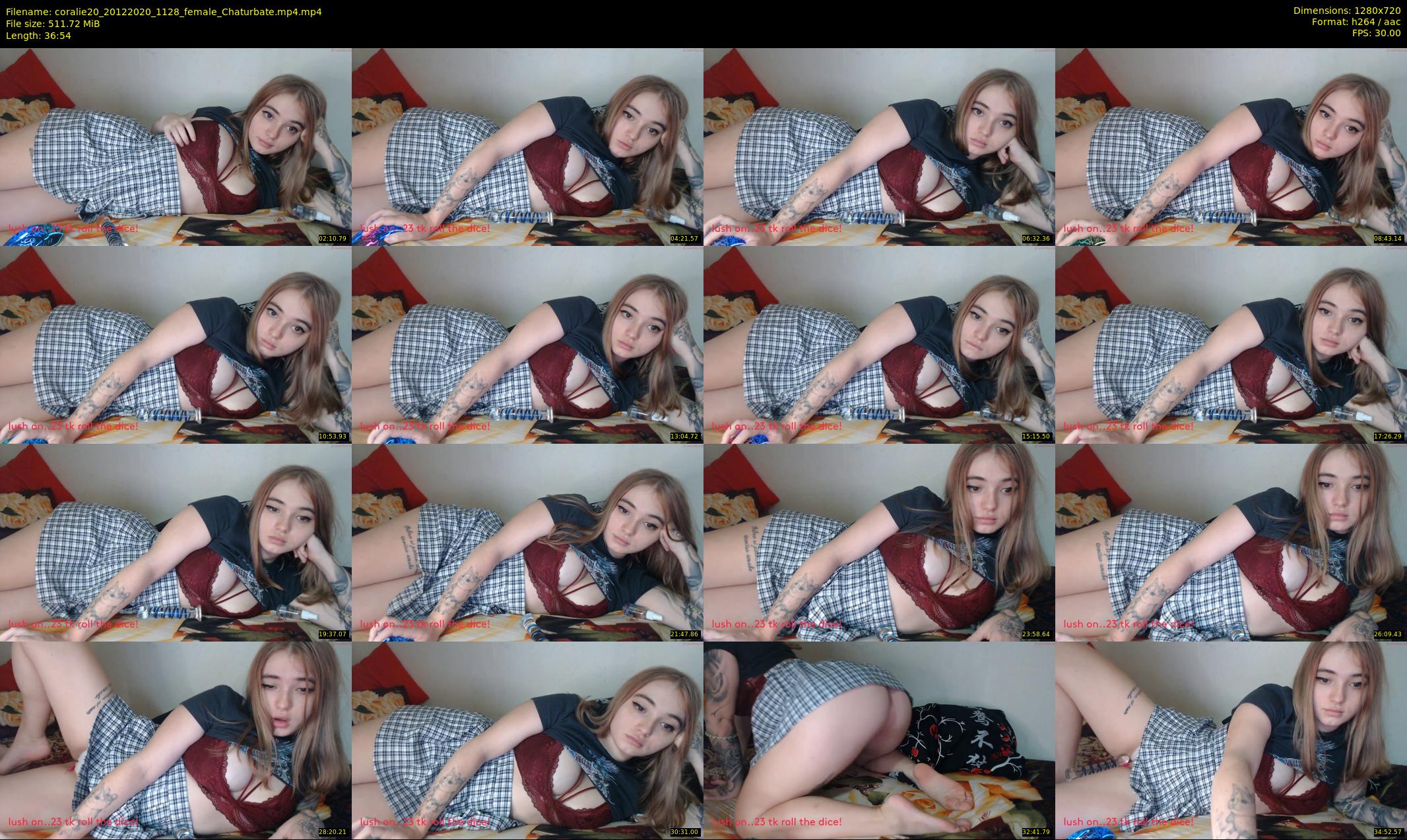 coralie20 — 37 minute Chaturbate female cam show recording, 720p, Dec 20, 2020