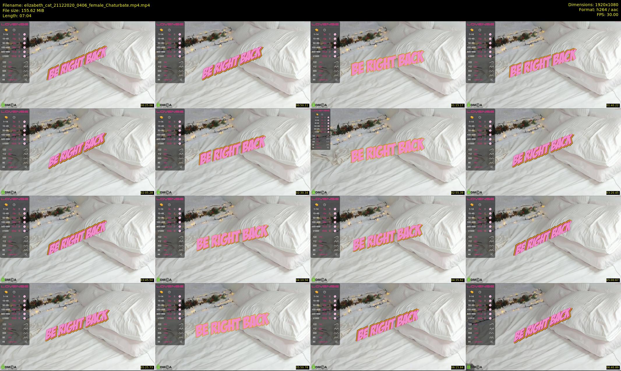 elizabeth_cat — 8 minute Chaturbate female cam show recording, 1080p, Dec 21, 2020