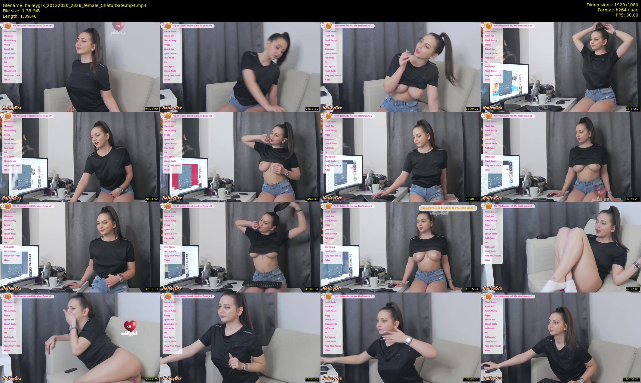 haileygrx — 70 minute Chaturbate female cam show recording, 1080p, Dec 20, 2020
