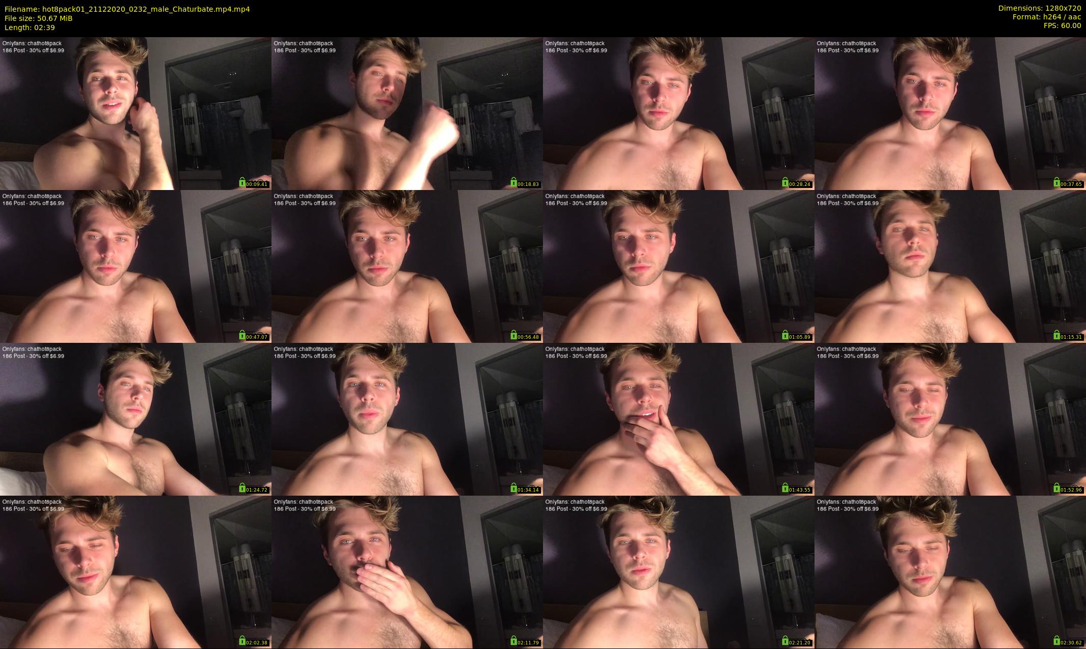 hot8pack01 — 3 minute Chaturbate male cam show recording, 720p, Dec 21, 2020