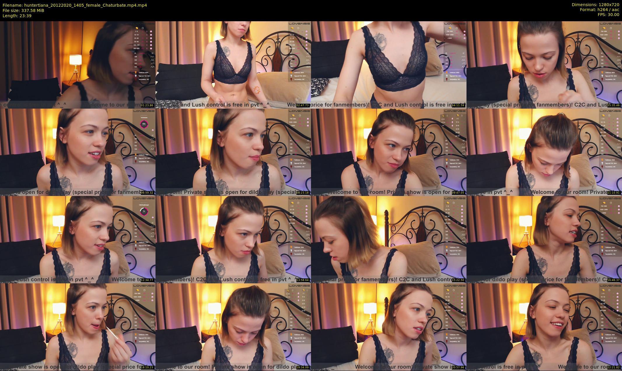 huntertiana — 24 minute Chaturbate female cam show recording, 720p, Dec 20, 2020