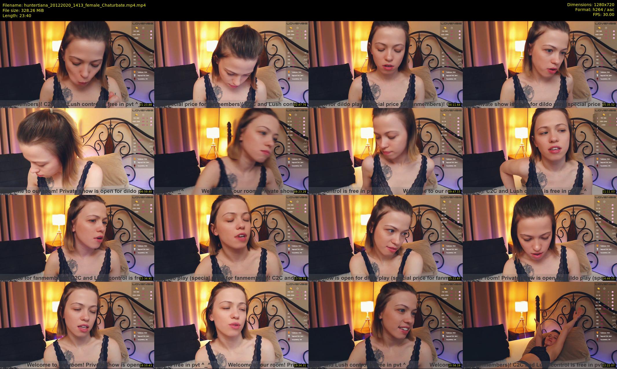 huntertiana — 24 minute Chaturbate female cam show recording, 720p, Dec 20, 2020