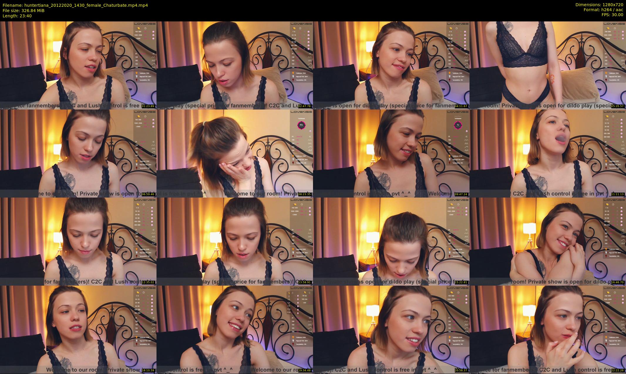 huntertiana — 24 minute Chaturbate female cam show recording, 720p, Dec 20, 2020