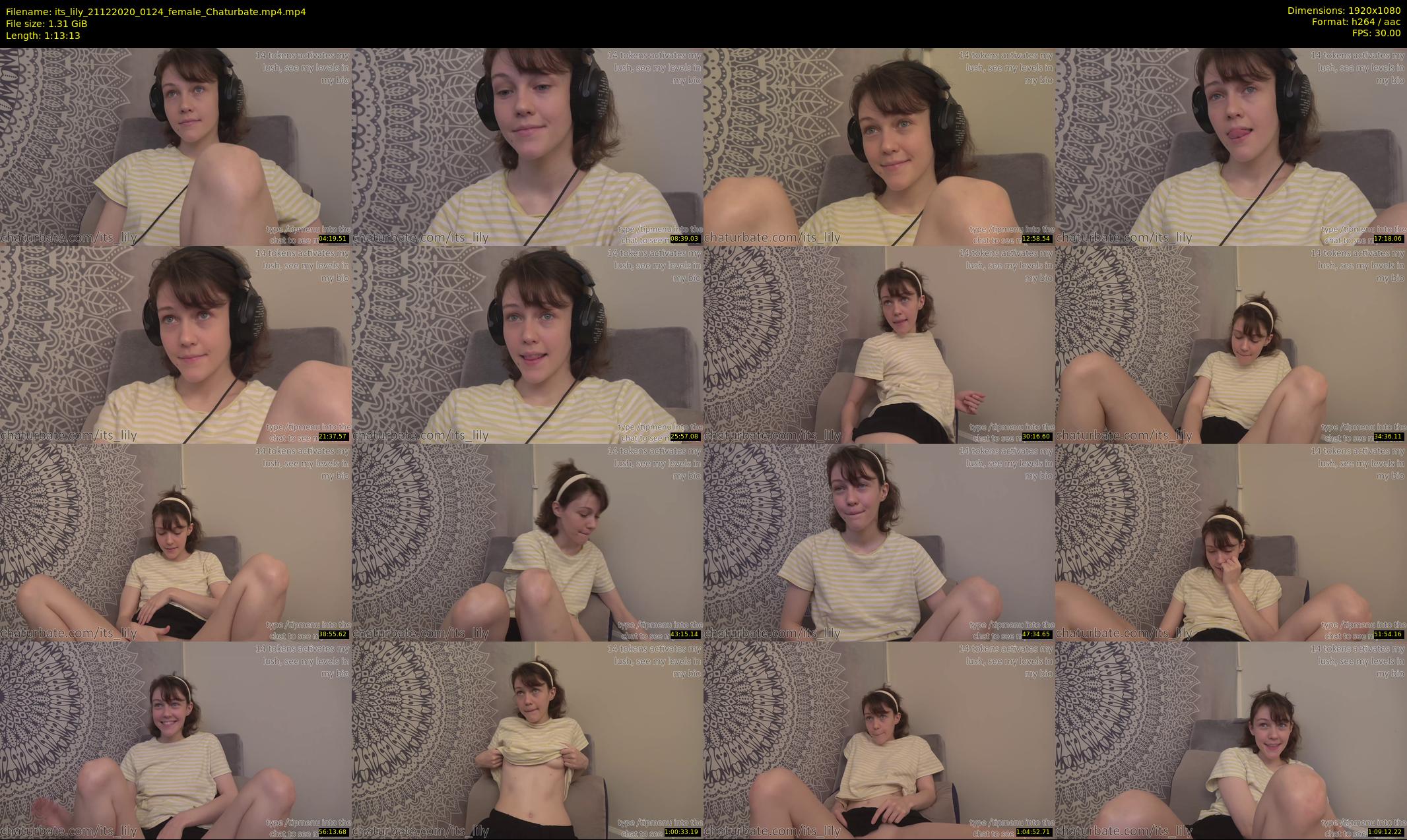 its_lily — 74 minute Chaturbate female cam show recording, 1080p, Dec 21, 2020