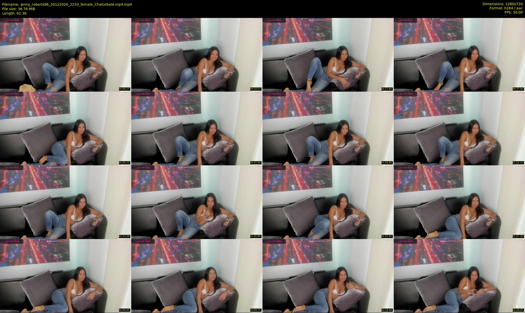 jenny_roberts96 — 3 minute Chaturbate female cam show recording, 720p, Dec 20, 2020