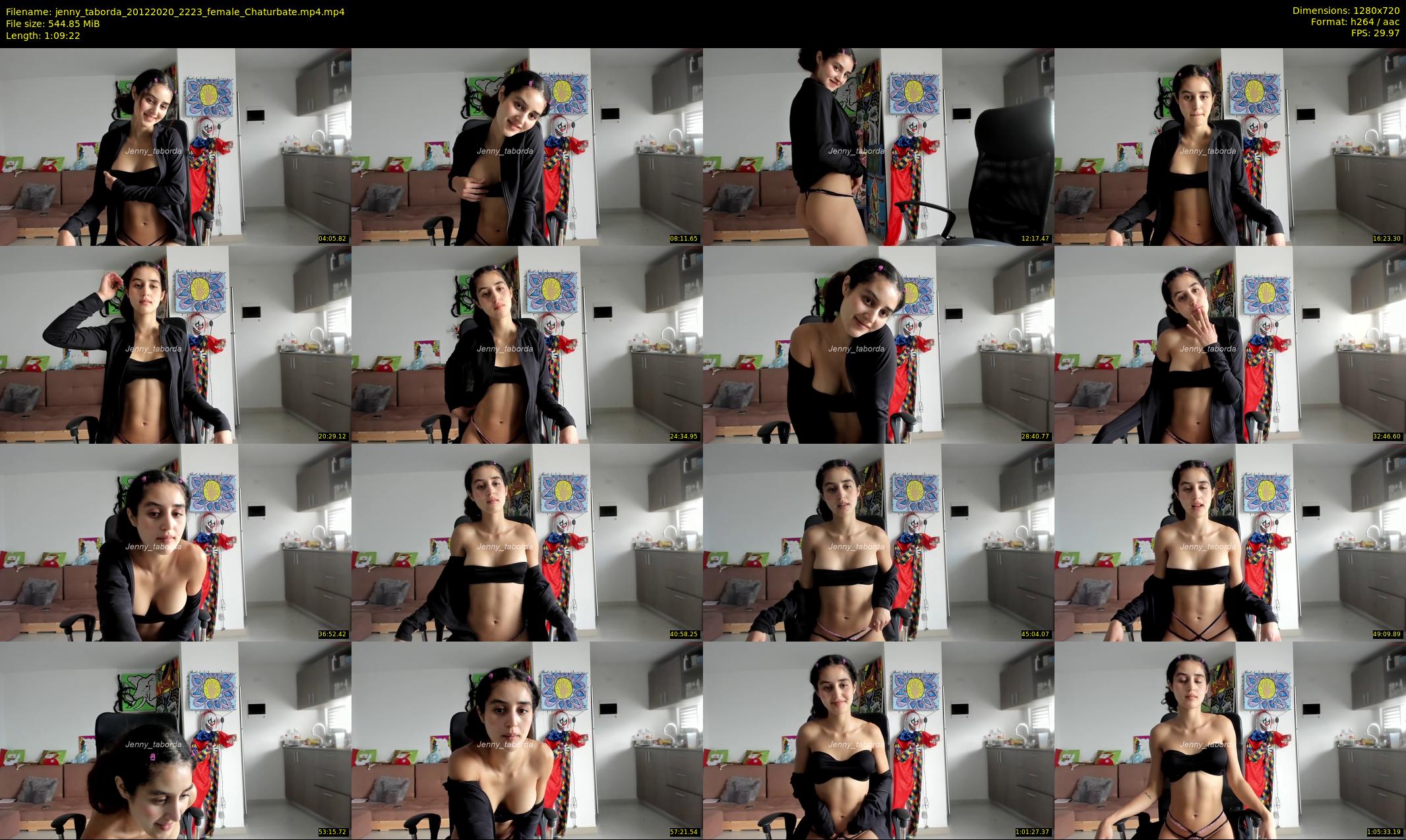 jenny_taborda — 70 minute Chaturbate female cam show recording, 720p, Dec 20, 2020
