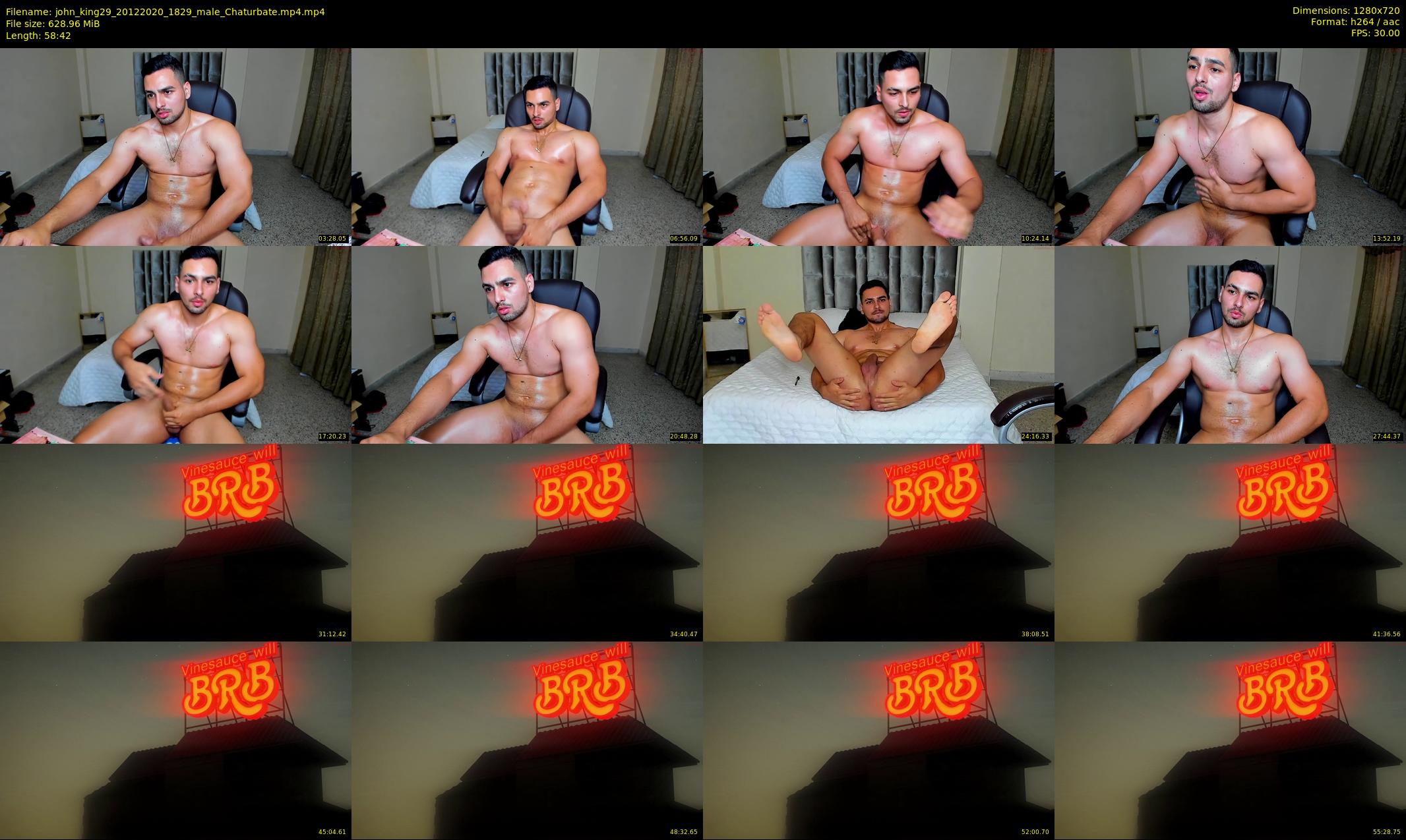 john_king29 — 59 minute Chaturbate male cam show recording, 720p, Dec 20, 2020