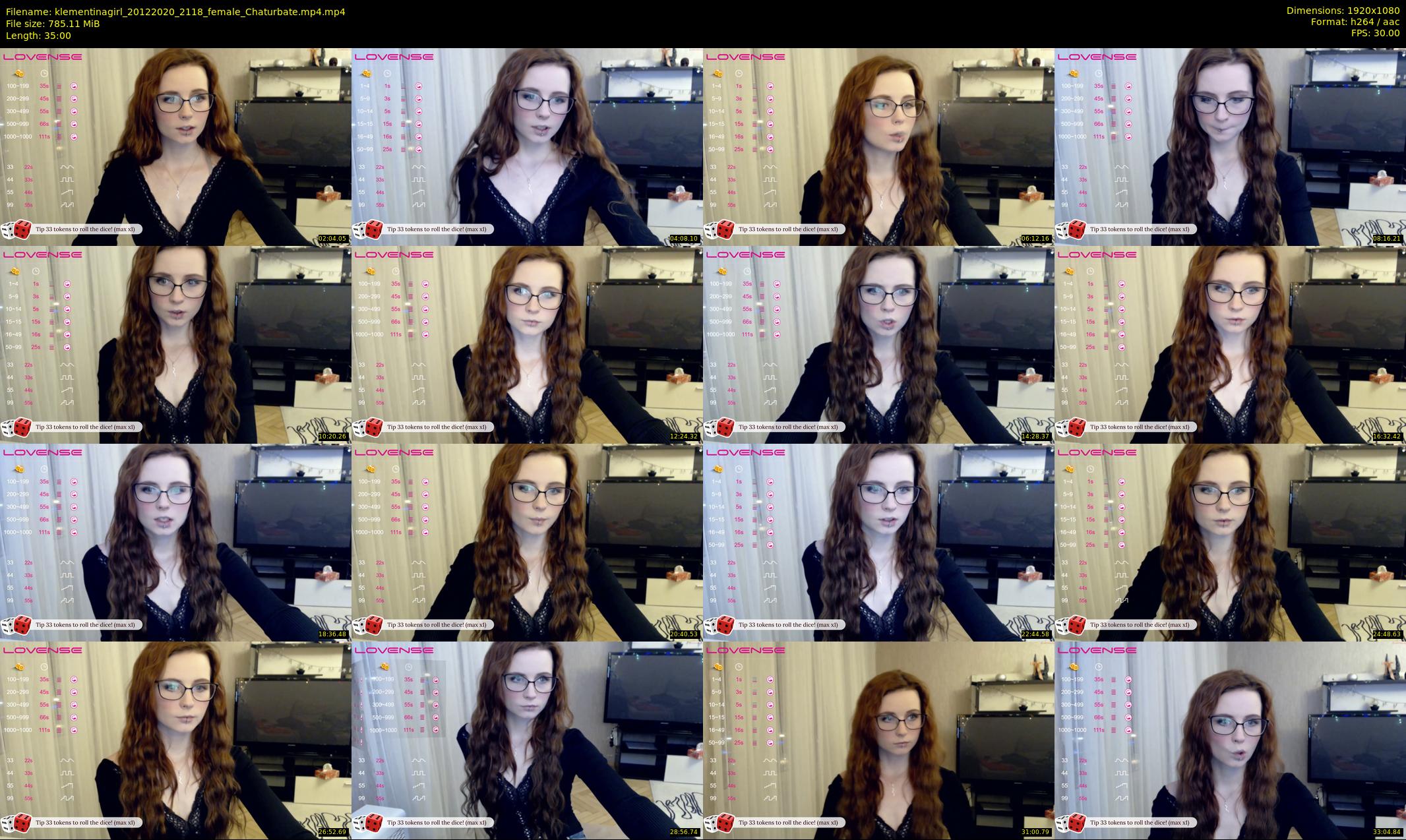 klementinagirl — 35 minute Chaturbate female cam show recording, 1080p, Dec 20, 2020