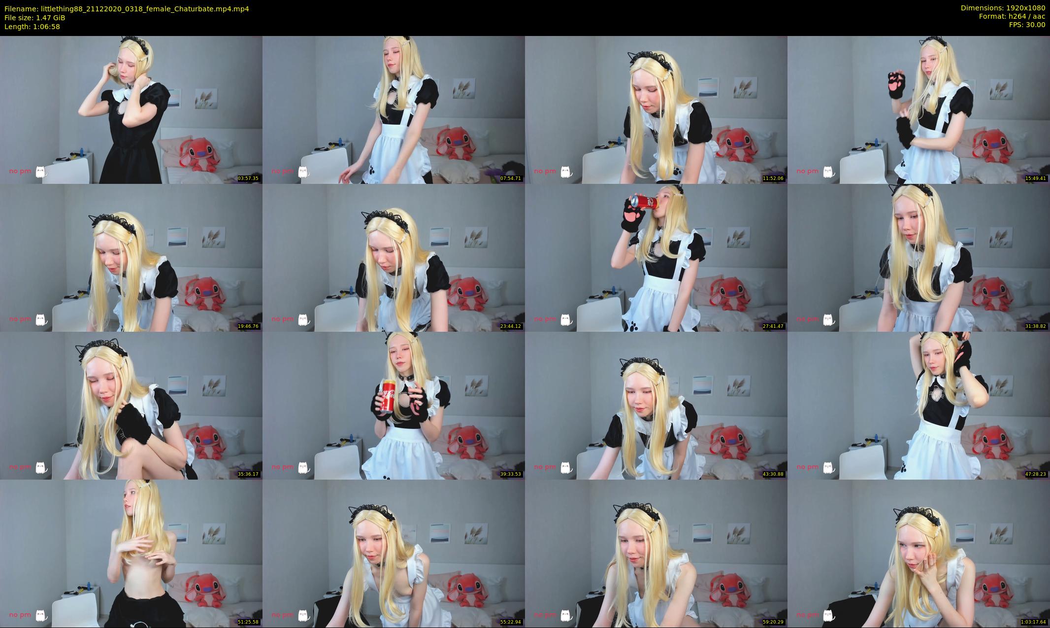 littlething88 — 67 minute Chaturbate female cam show recording, 1080p, Dec 21, 2020