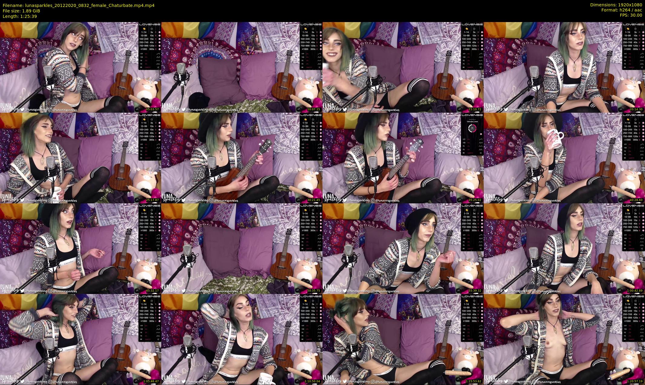 lunasparkles — 86 minute Chaturbate female cam show recording, 1080p, Dec 20, 2020