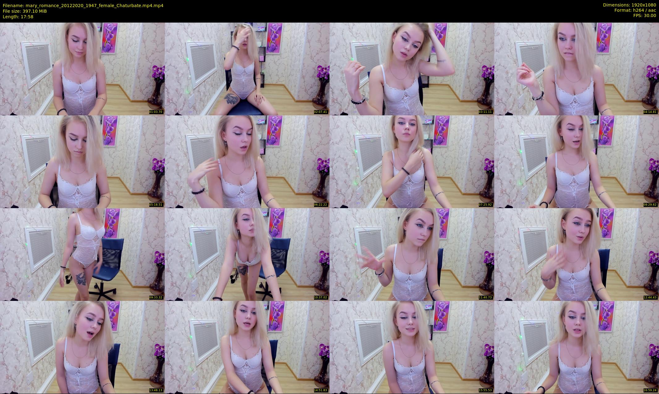 mary_romance — 18 minute Chaturbate female cam show recording, 1080p, Dec 20, 2020