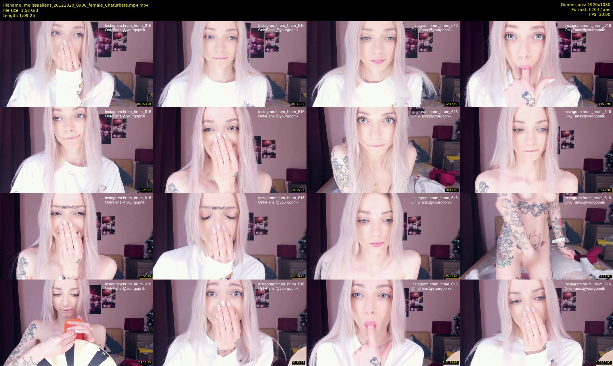 melissaallens — 70 minute Chaturbate female cam show recording, 1080p, Dec 20, 2020