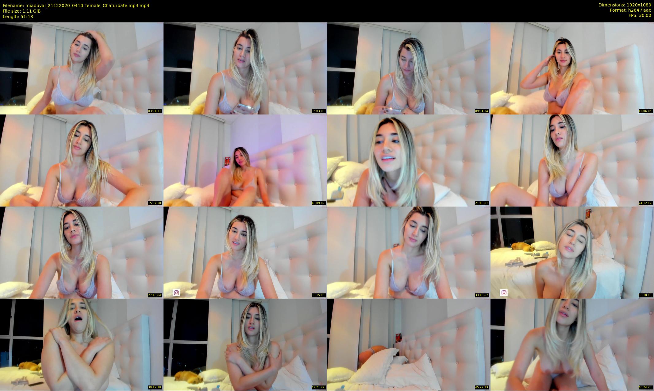 miaduval — 52 minute Chaturbate female cam show recording, 1080p, Dec 21, 2020