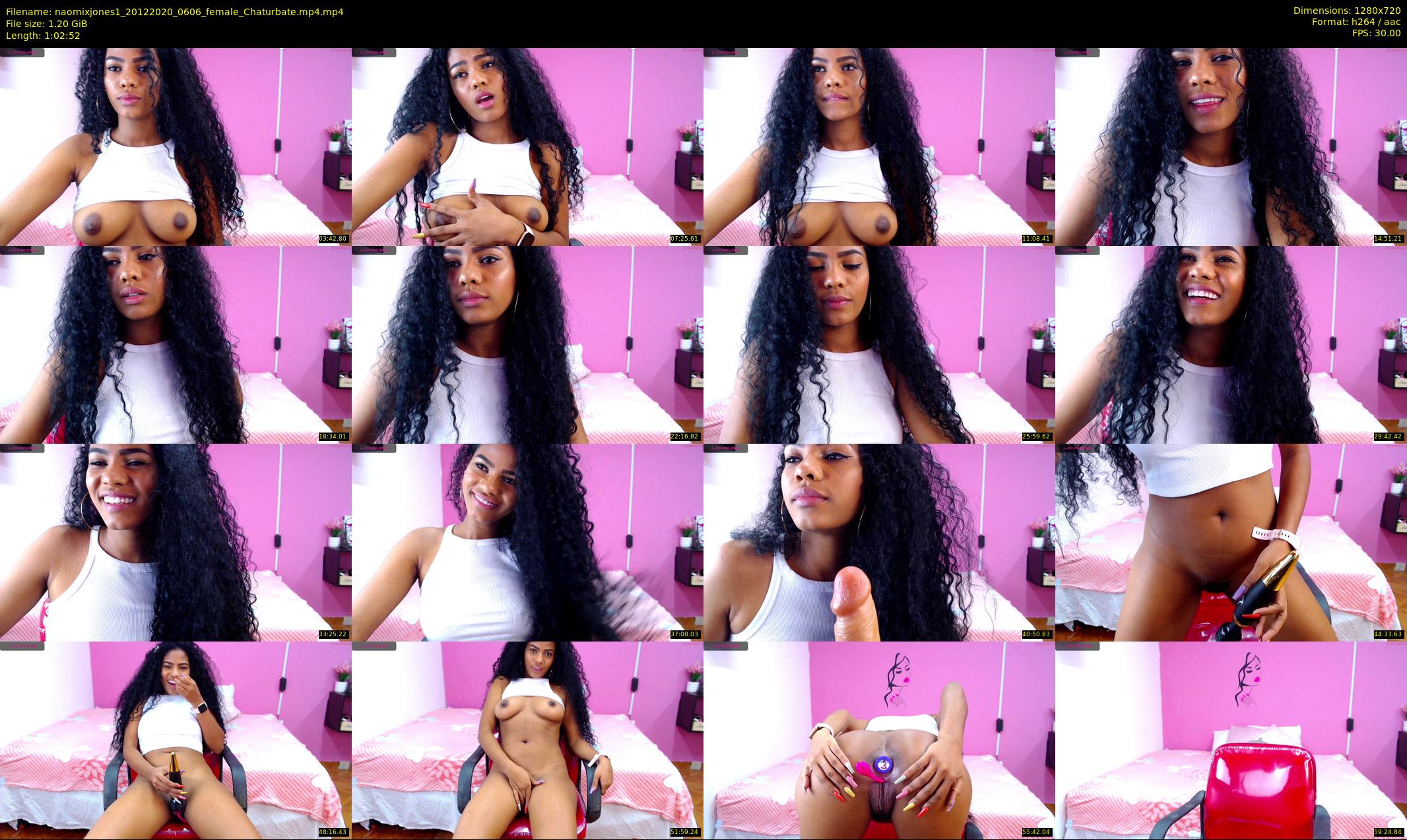naomixjones1 — 63 minute Chaturbate female cam show recording, 720p, Dec 20, 2020