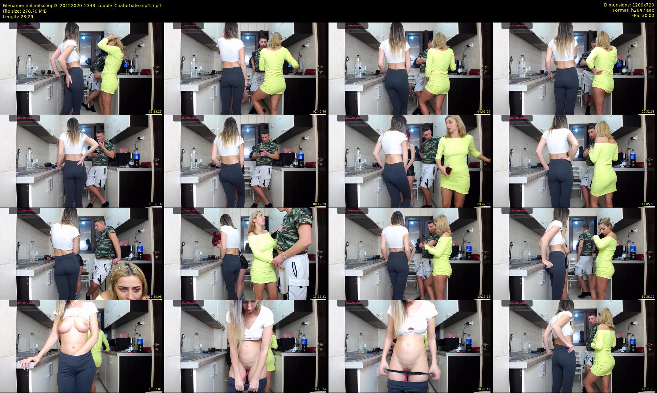 nolimitscoupl3 — 24 minute Chaturbate couple cam show recording, 720p, Dec 20, 2020
