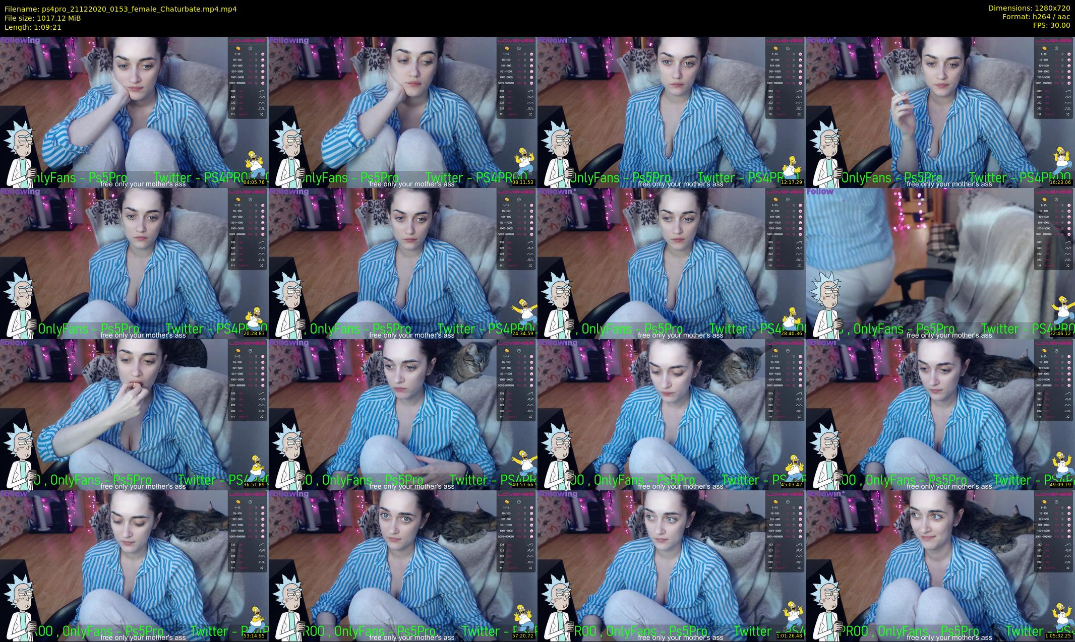 ps4pro — 70 minute Chaturbate female cam show recording, 720p, Dec 21, 2020