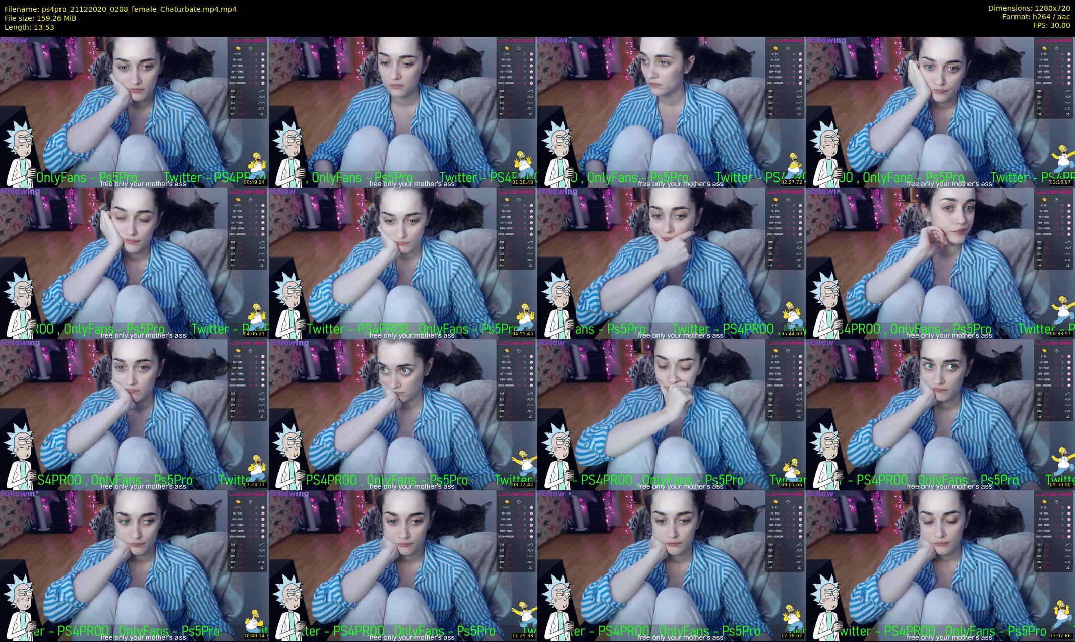 ps4pro — 14 minute Chaturbate female cam show recording, 720p, Dec 21, 2020