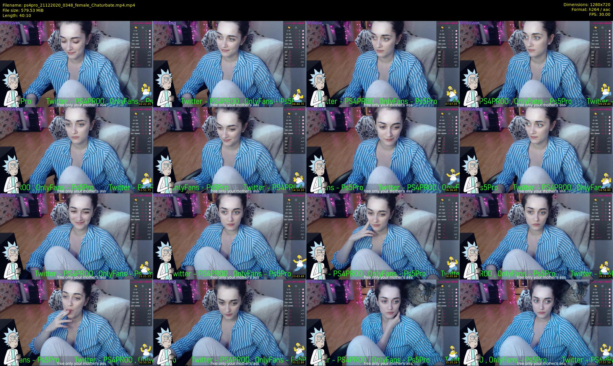 ps4pro — 41 minute Chaturbate female cam show recording, 720p, Dec 21, 2020