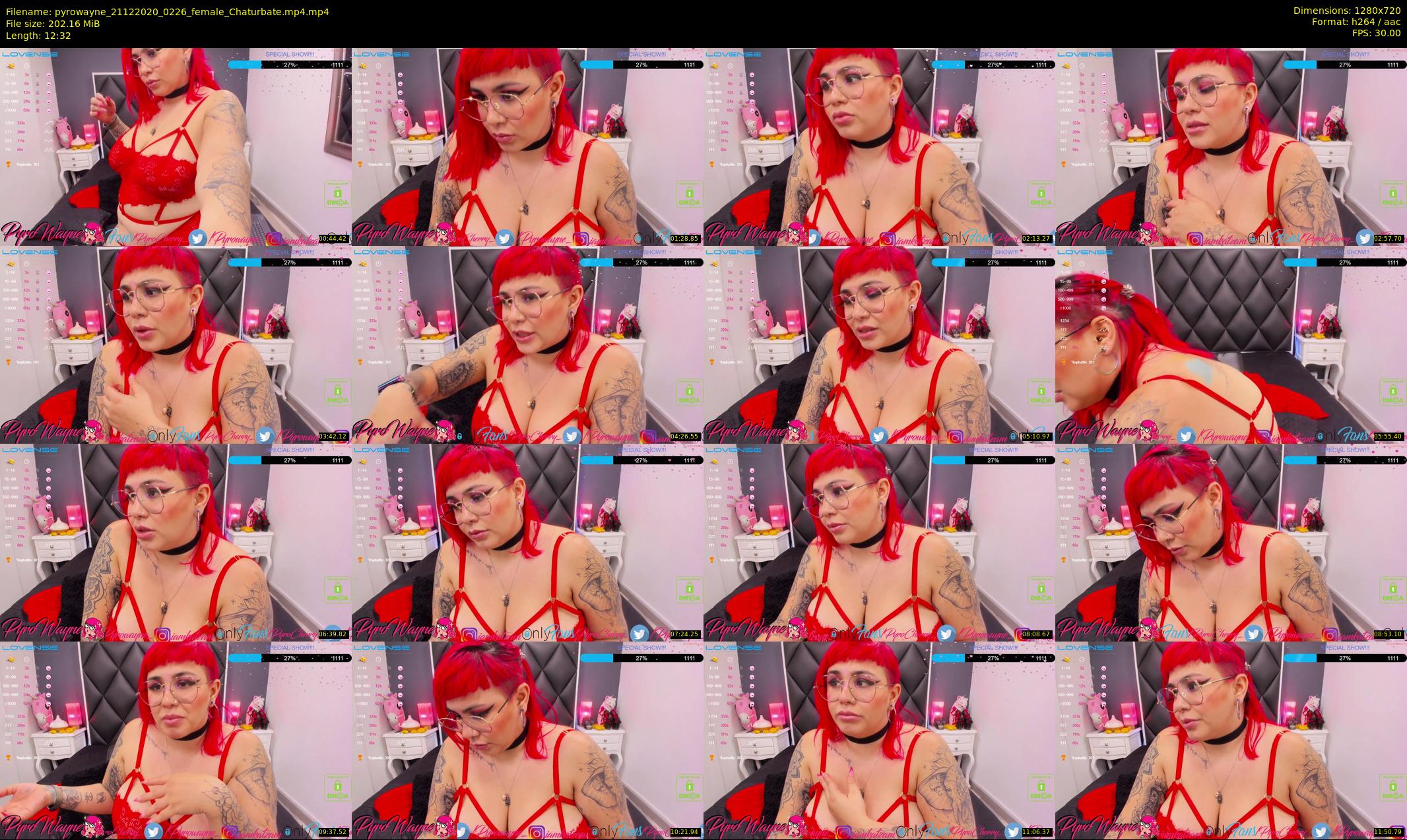 pyrowayne — 13 minute Chaturbate female cam show recording, 720p, Dec 21, 2020