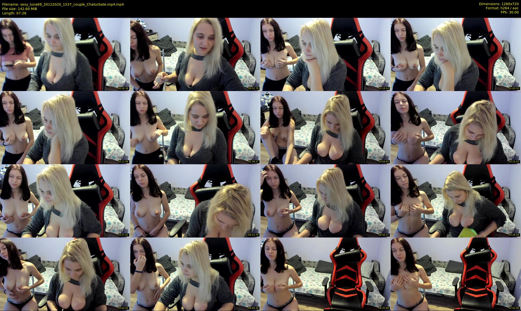 sexy_luna69 — 8 minute Chaturbate couple cam show recording, 720p, Dec 20, 2020