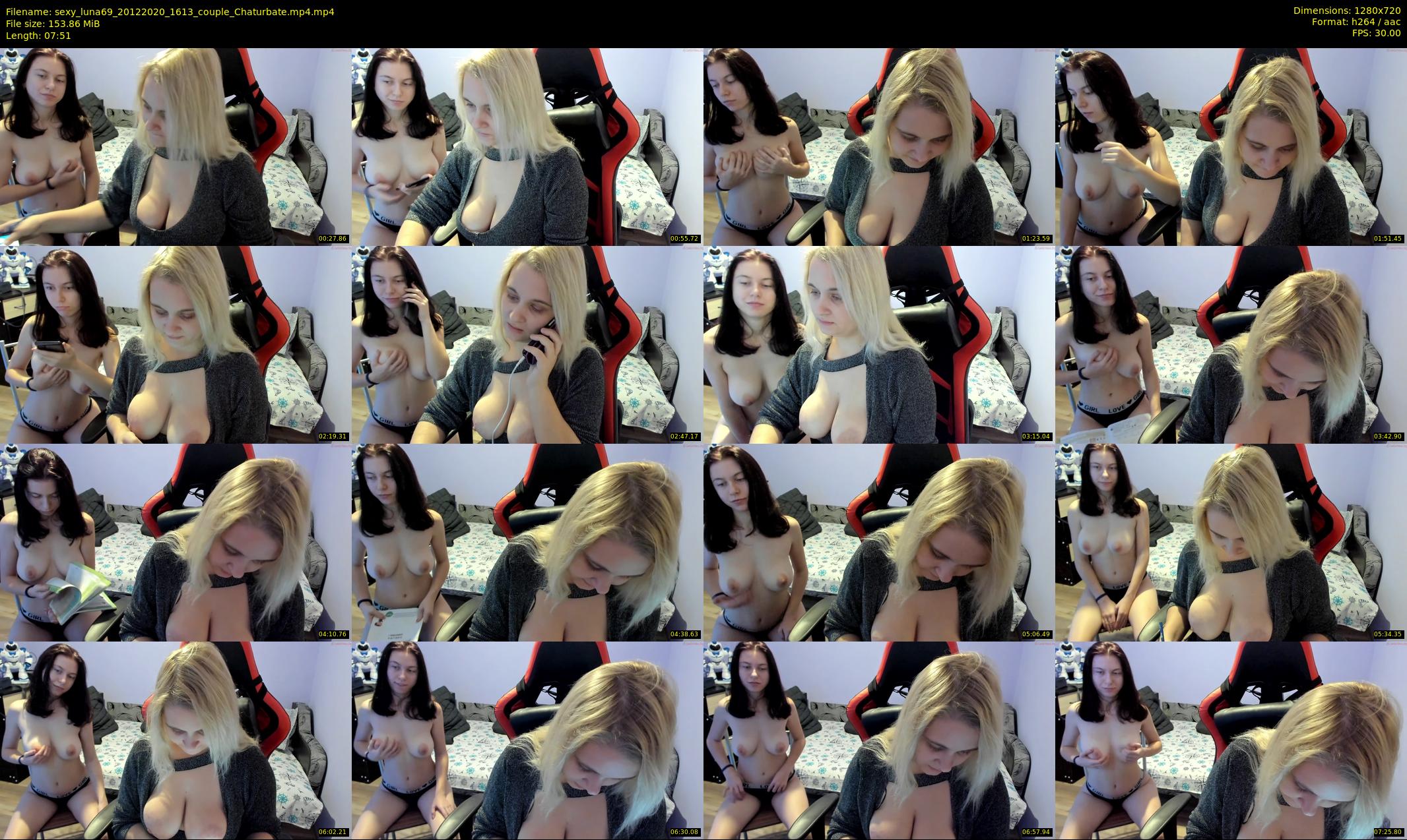 sexy_luna69 — 8 minute Chaturbate couple cam show recording, 720p, Dec 20, 2020