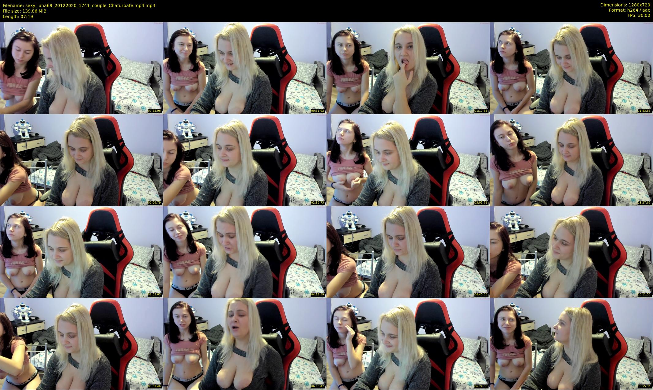 sexy_luna69 — 8 minute Chaturbate couple cam show recording, 720p, Dec 20, 2020