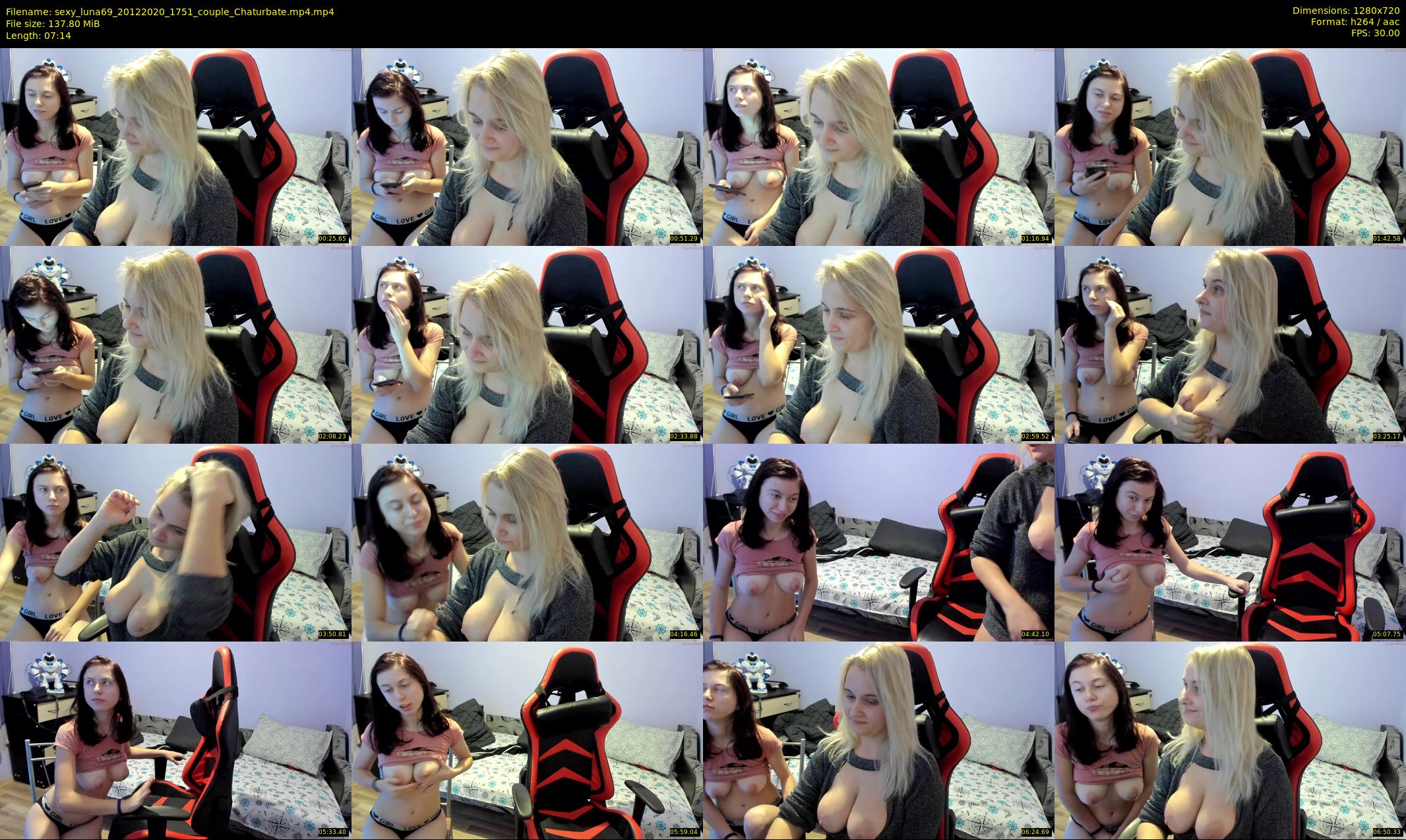 sexy_luna69 — 8 minute Chaturbate couple cam show recording, 720p, Dec 20, 2020
