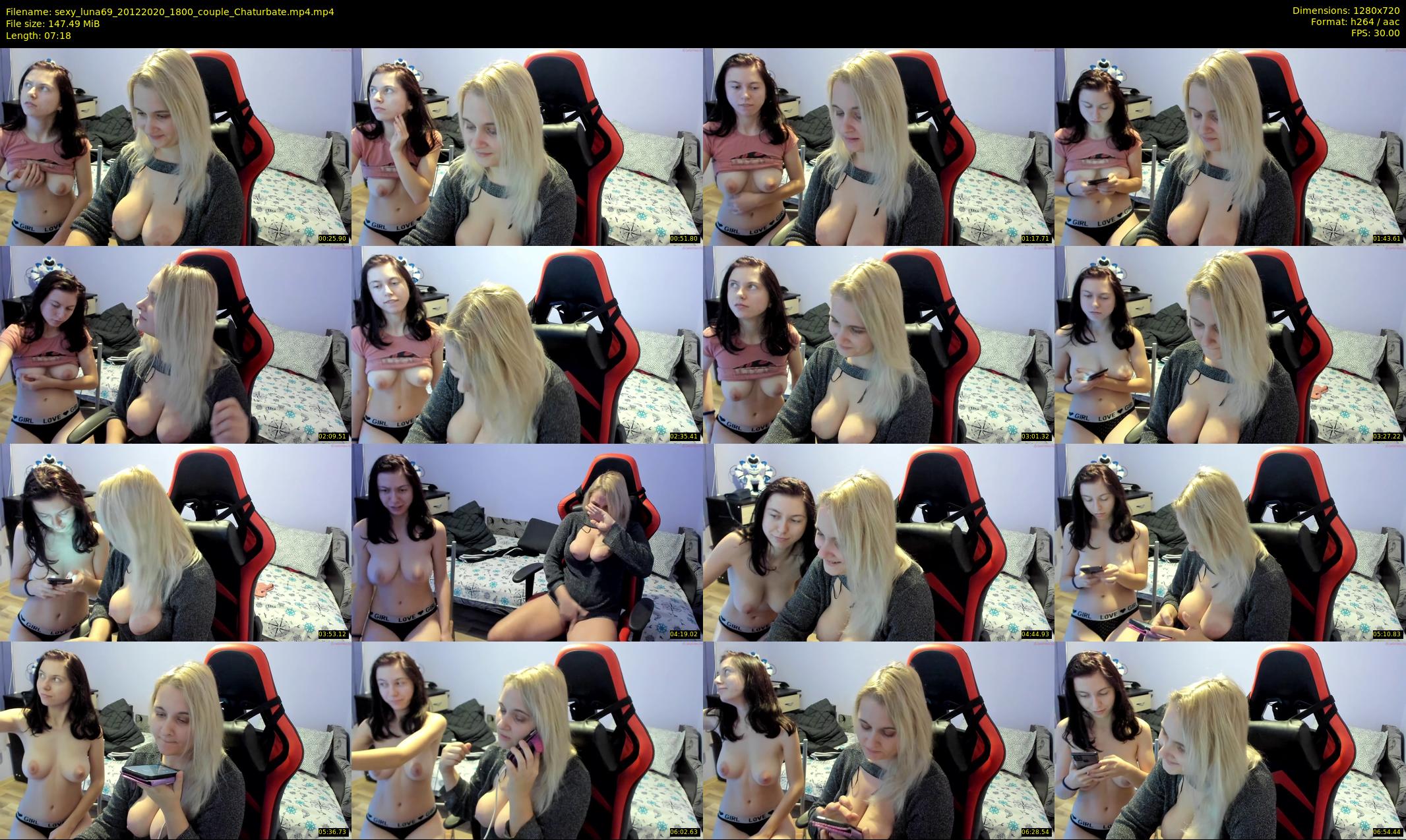 sexy_luna69 — 8 minute Chaturbate couple cam show recording, 720p, Dec 20, 2020
