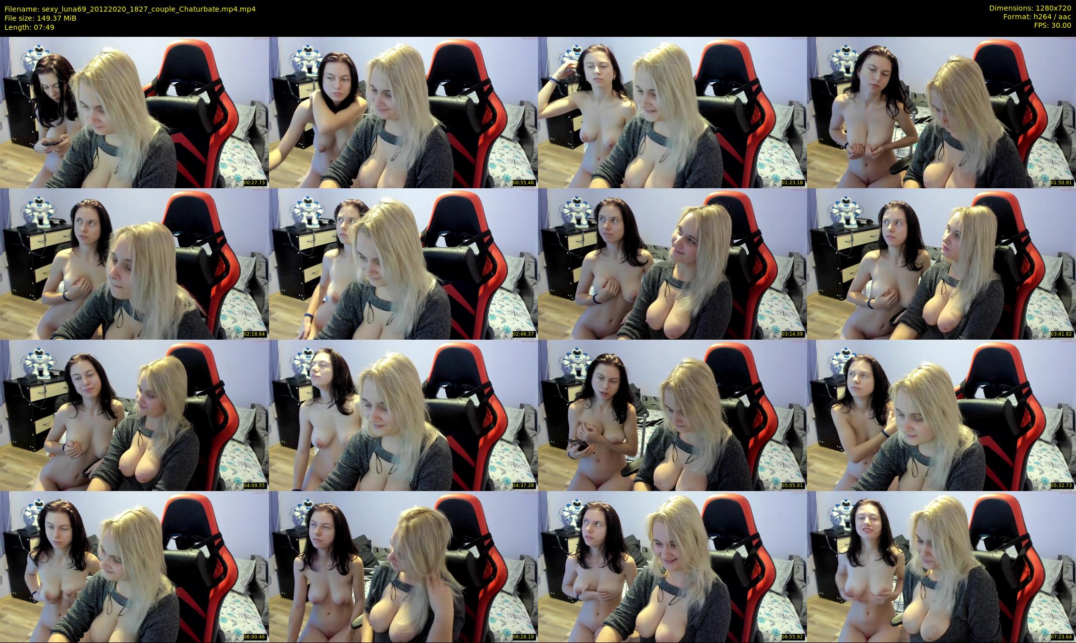sexy_luna69 — 8 minute Chaturbate couple cam show recording, 720p, Dec 20, 2020