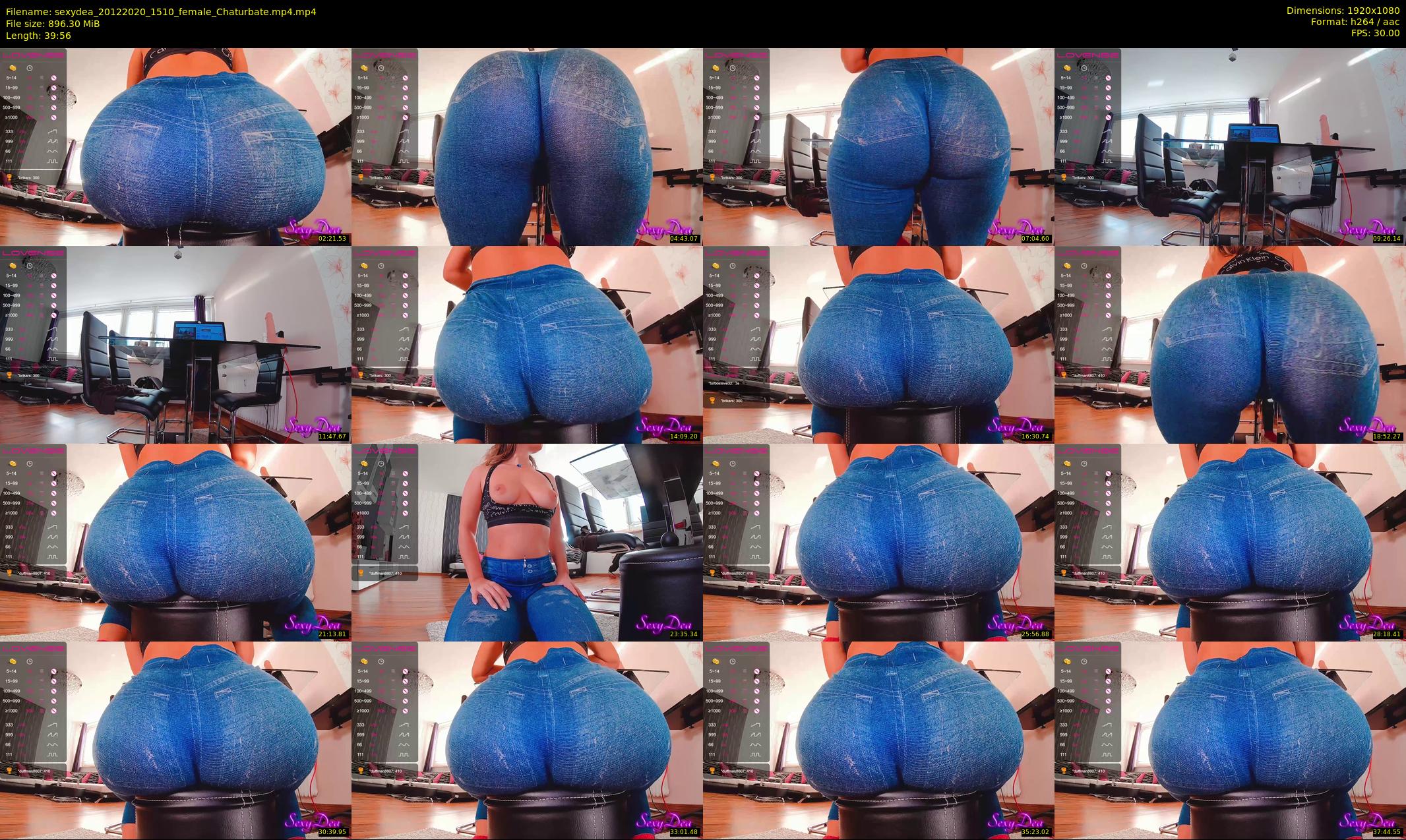sexydea — 40 minute Chaturbate female cam show recording, 1080p, Dec 20, 2020