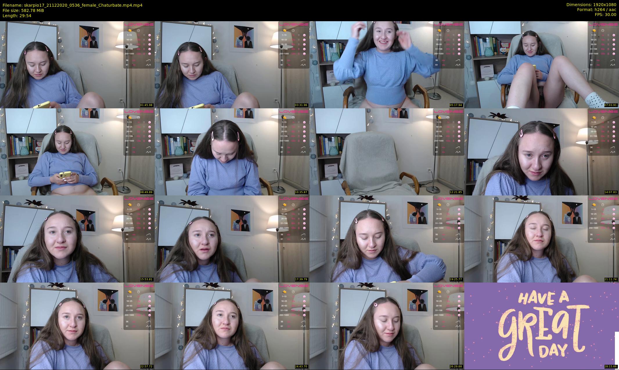 skarpio17 — 30 minute Chaturbate female cam show recording, 1080p, Dec 21, 2020
