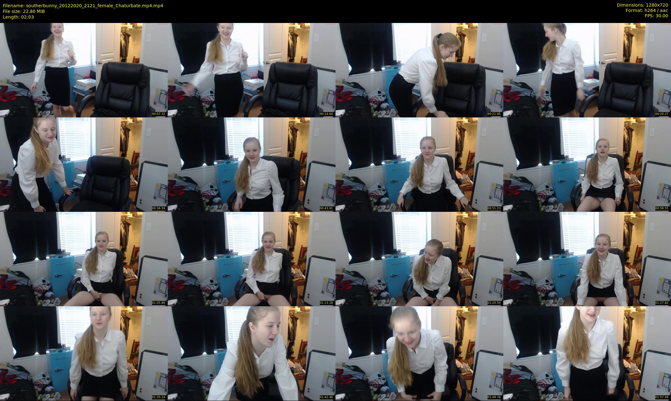 southerbunny — 3 minute Chaturbate female cam show recording, 720p, Dec 20, 2020
