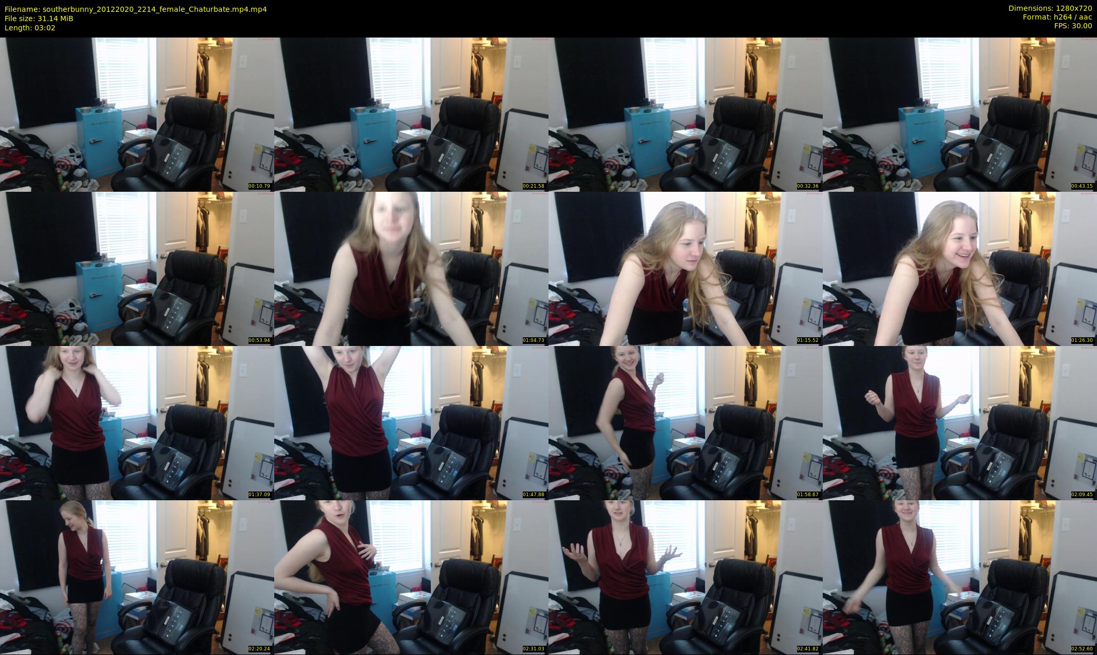 southerbunny — 4 minute Chaturbate female cam show recording, 720p, Dec 20, 2020