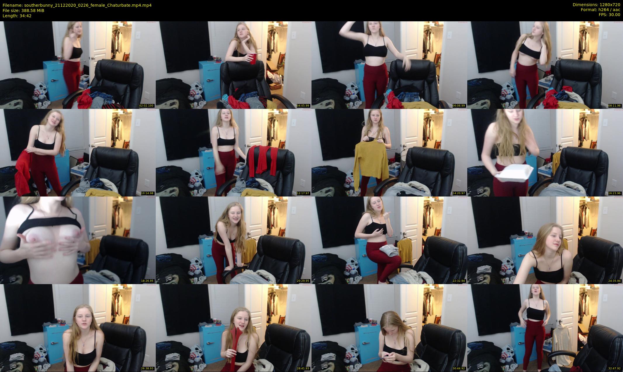 southerbunny — 35 minute Chaturbate female cam show recording, 720p, Dec 21, 2020