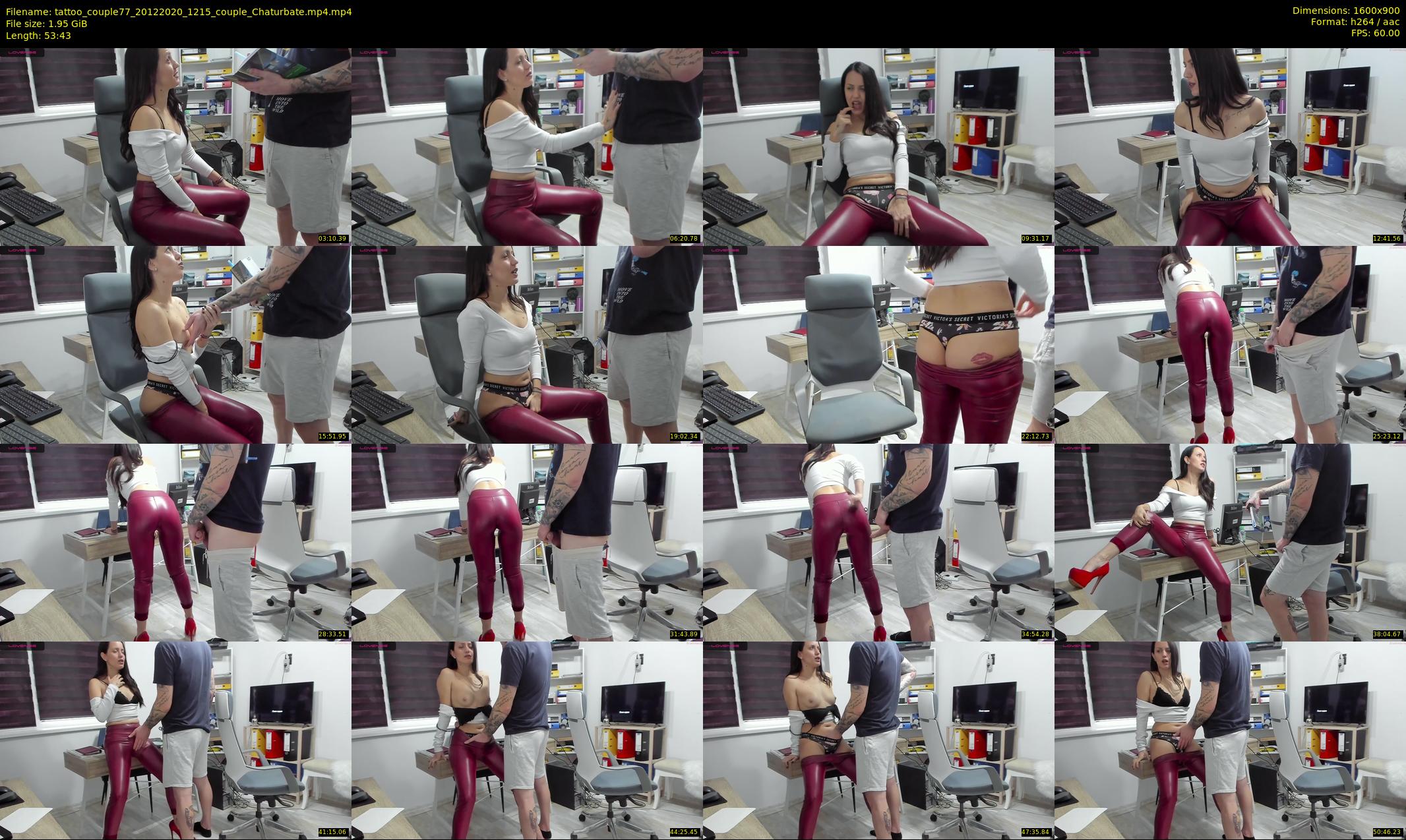 tattoo_couple77 — 54 minute Chaturbate couple cam show recording, 720p, Dec 20, 2020
