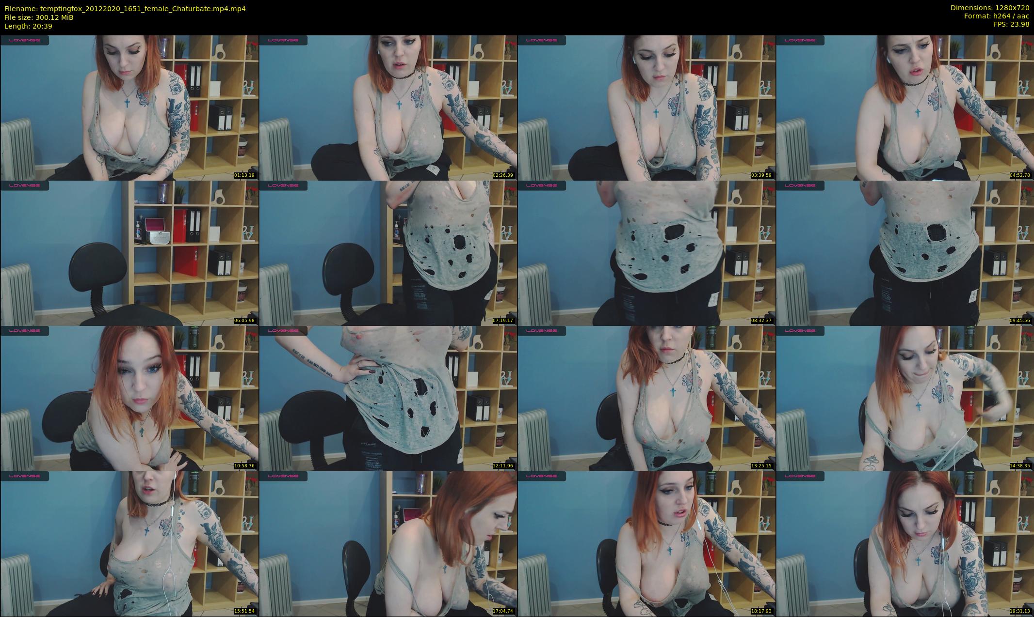 temptingfox — 21 minute Chaturbate female cam show recording, 720p, Dec 20, 2020