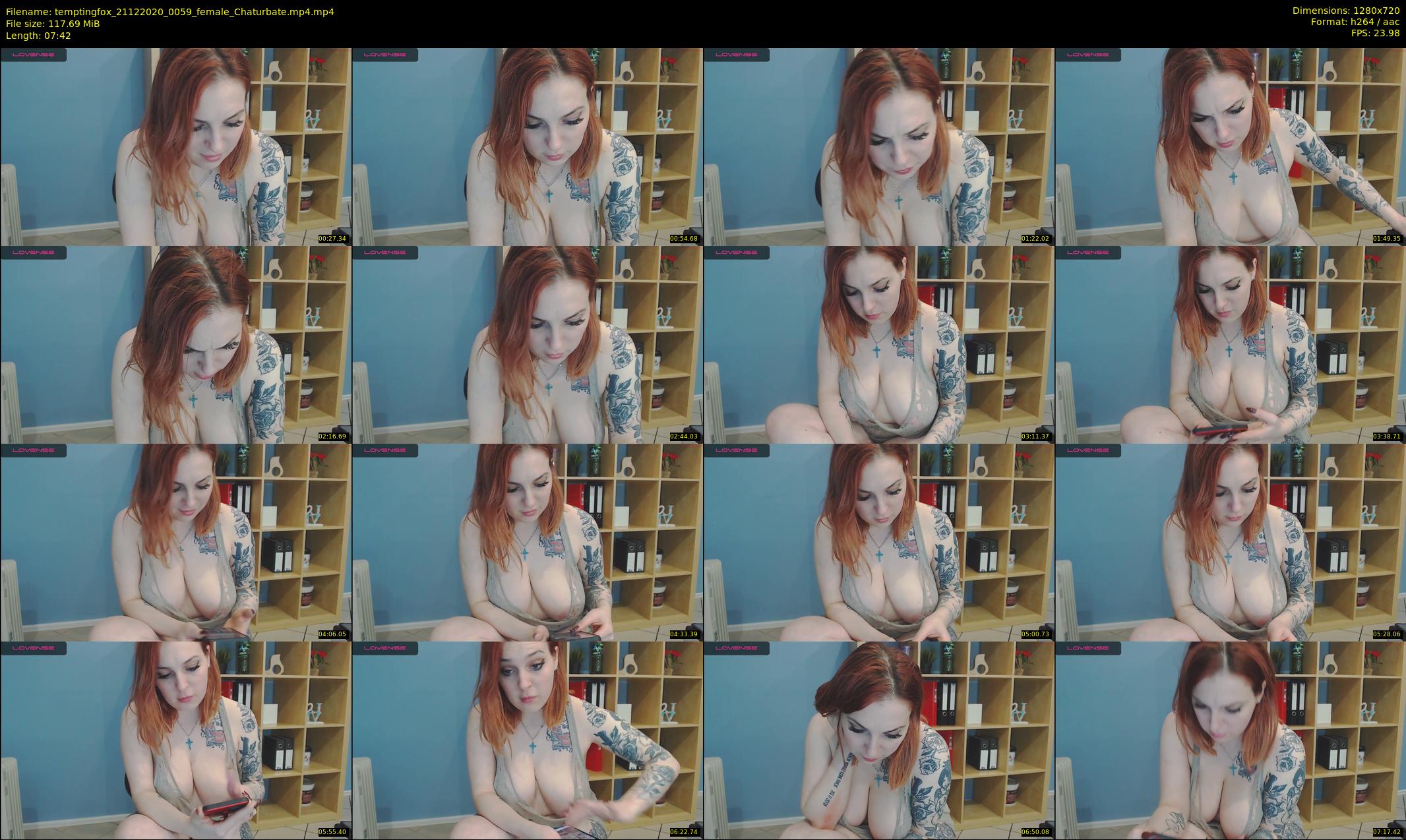 temptingfox — 8 minute Chaturbate female cam show recording, 720p, Dec 21, 2020