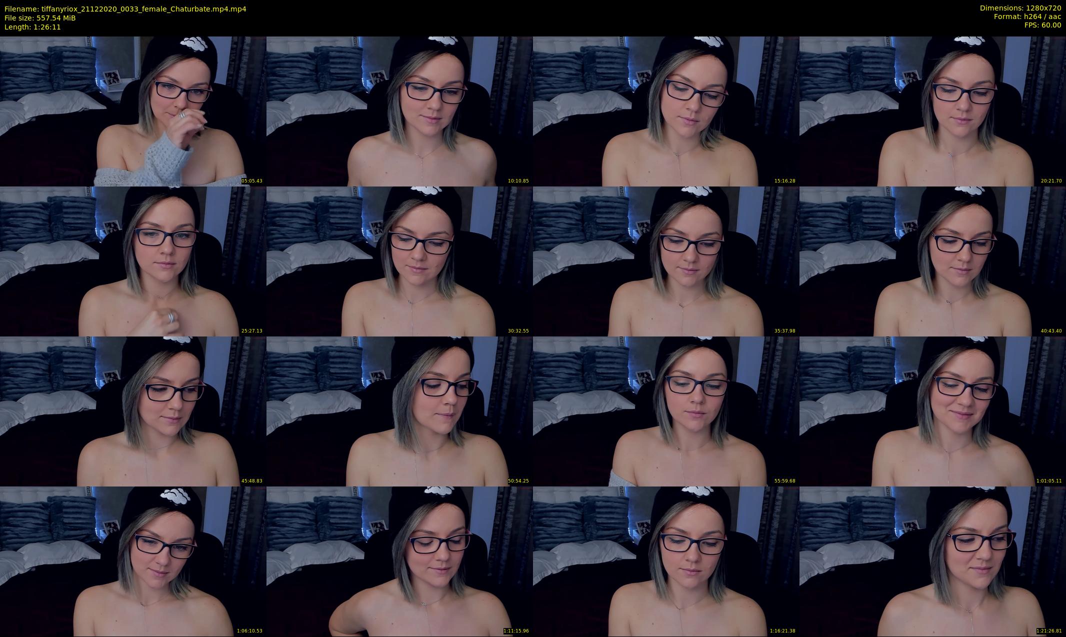 tiffanyriox — 87 minute Chaturbate female cam show recording, 720p, Dec 21, 2020