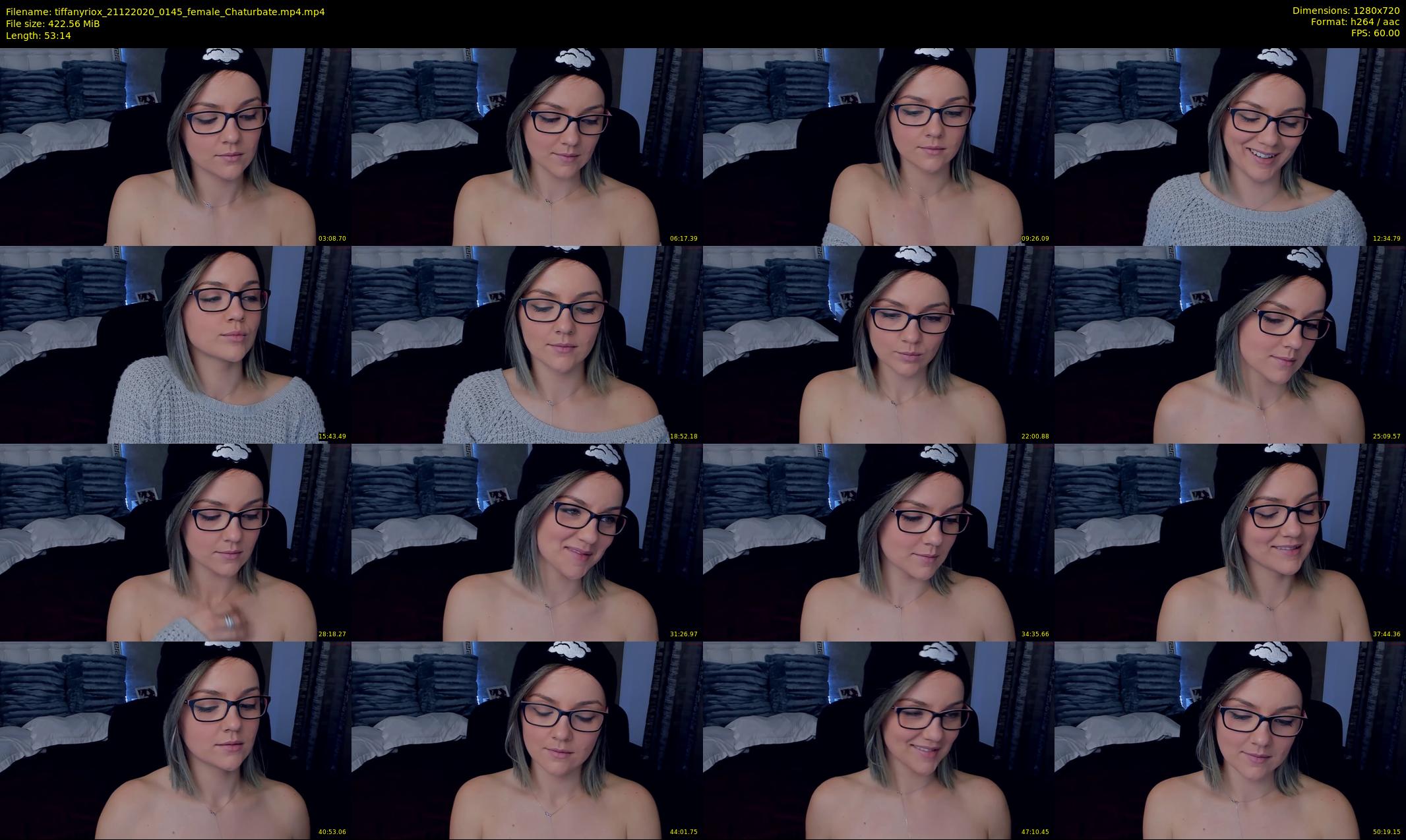 tiffanyriox — 54 minute Chaturbate female cam show recording, 720p, Dec 21, 2020