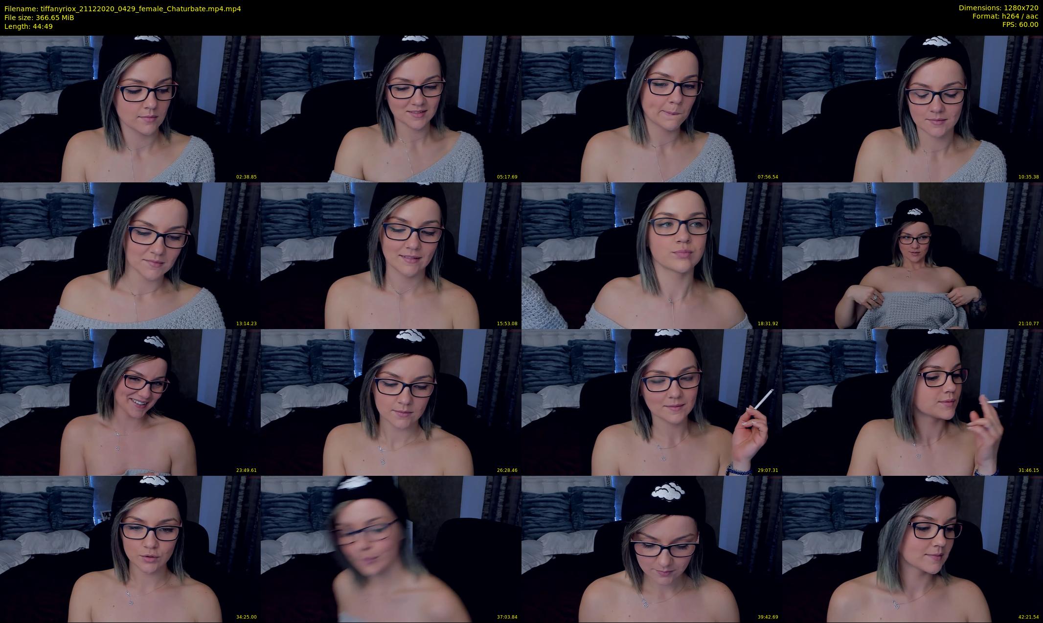 tiffanyriox — 45 minute Chaturbate female cam show recording, 720p, Dec 21, 2020