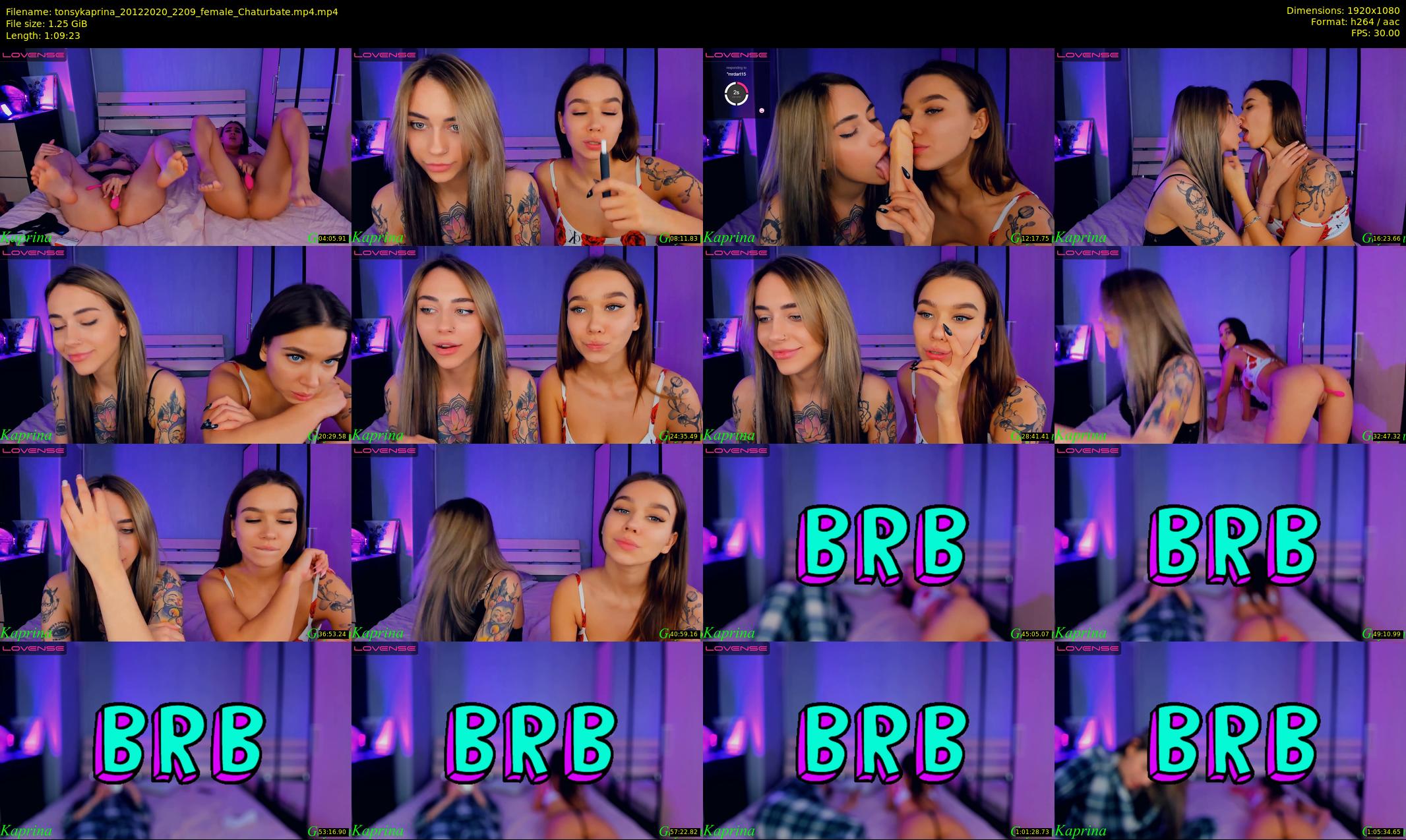 tonsykaprina — 70 minute Chaturbate couple cam show recording, 1080p, Dec 20, 2020