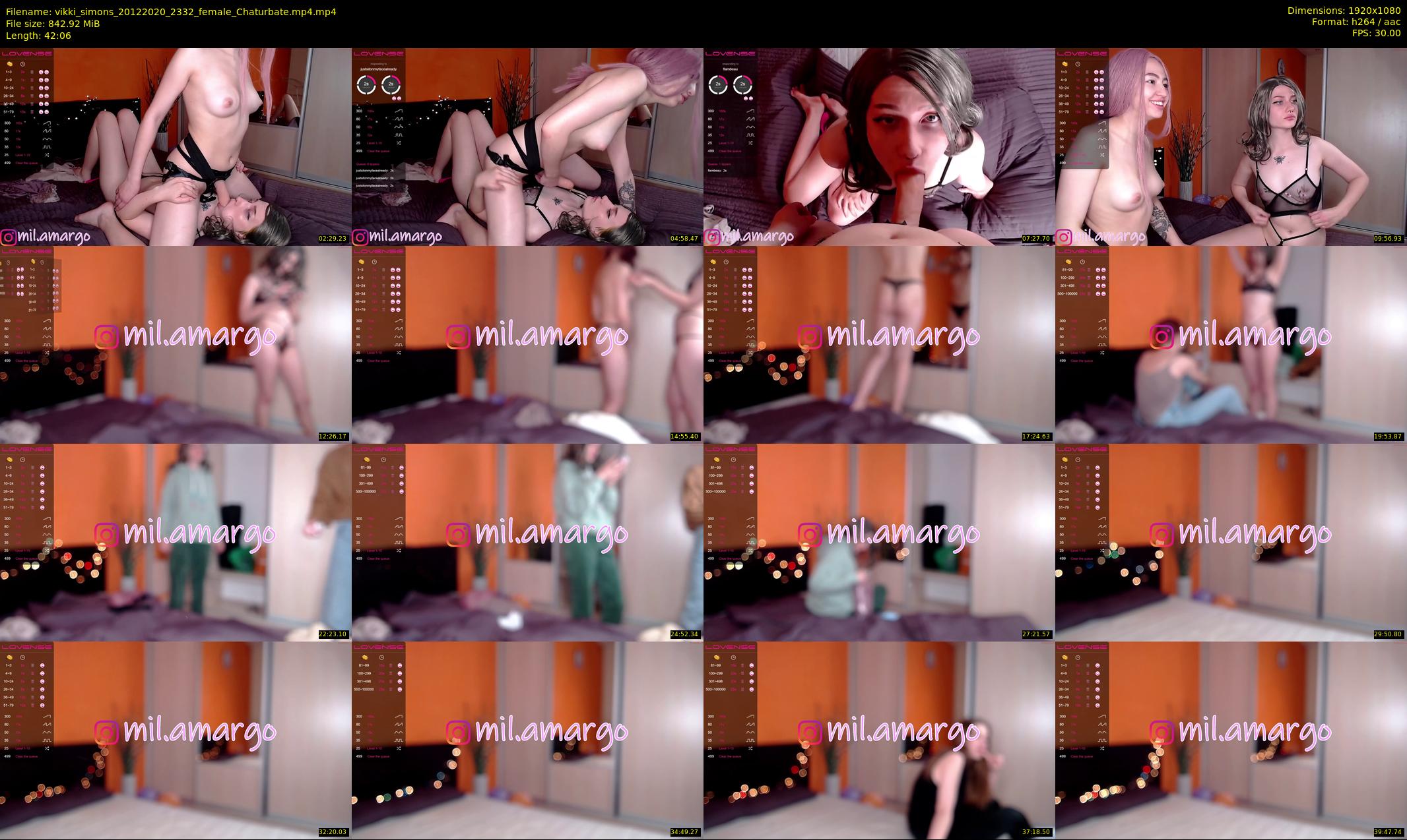 vikki_simons — 43 minute Chaturbate couple cam show recording, 1080p, Dec 20, 2020